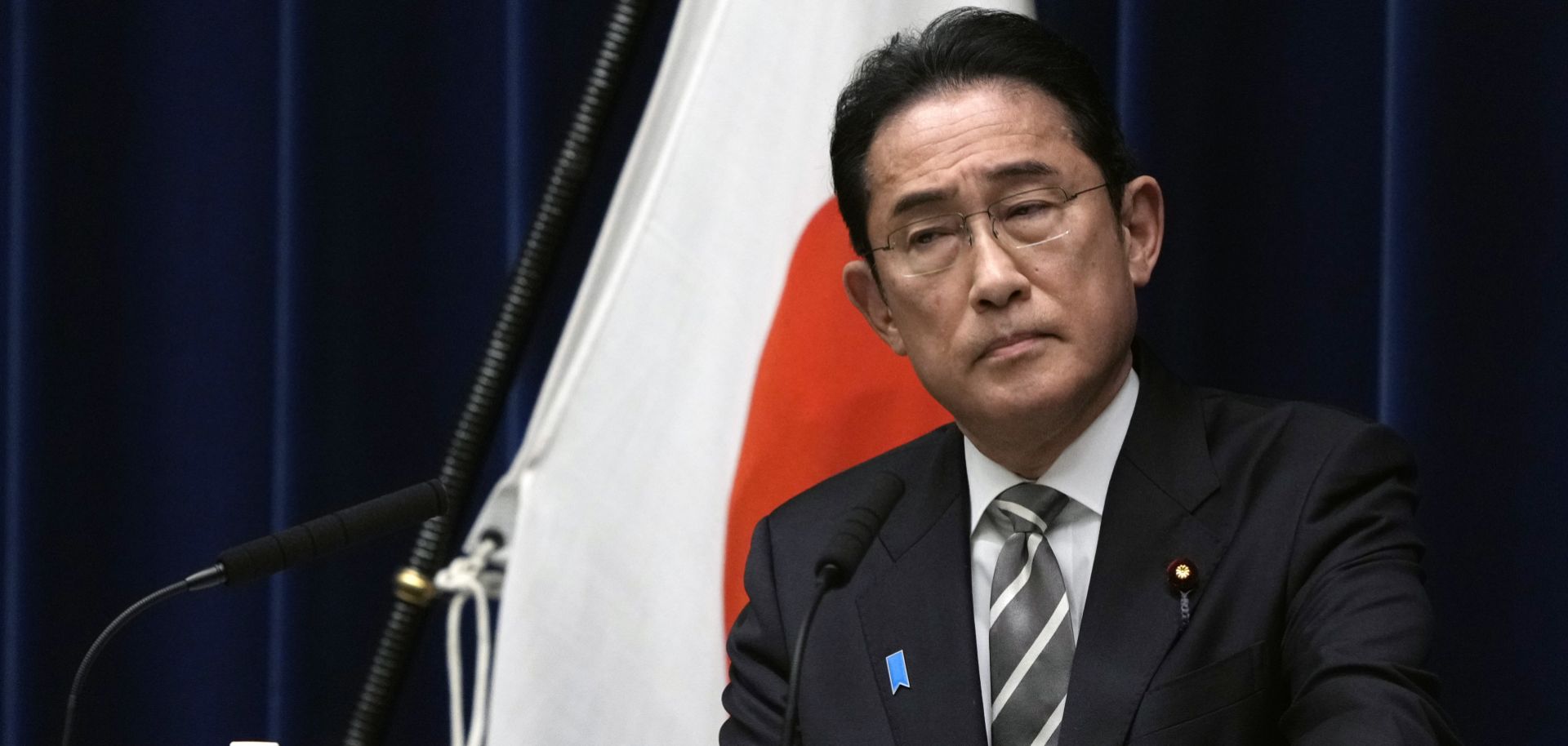 Japanese Prime Minister Fumio Kishida speaks during a press conference in Tokyo, Japan, on Dec. 13, 2023. 
