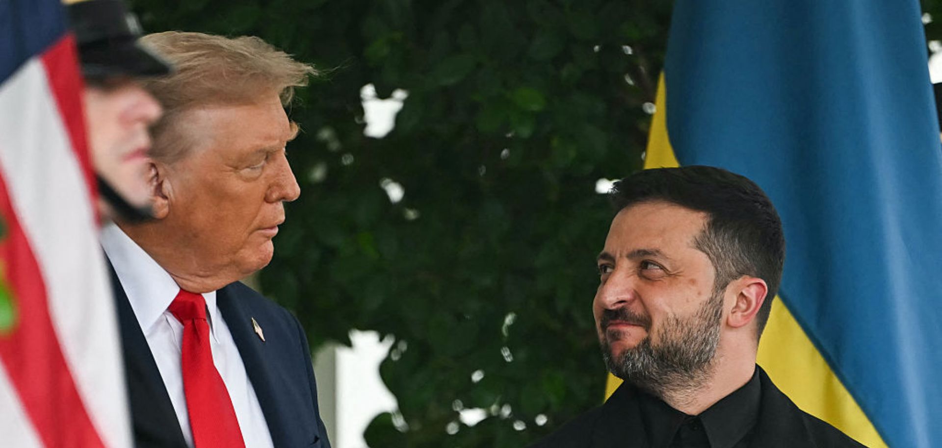 Trump and Zelensky at the White House West Wing in Washington, DC, on August 18, 2025.
