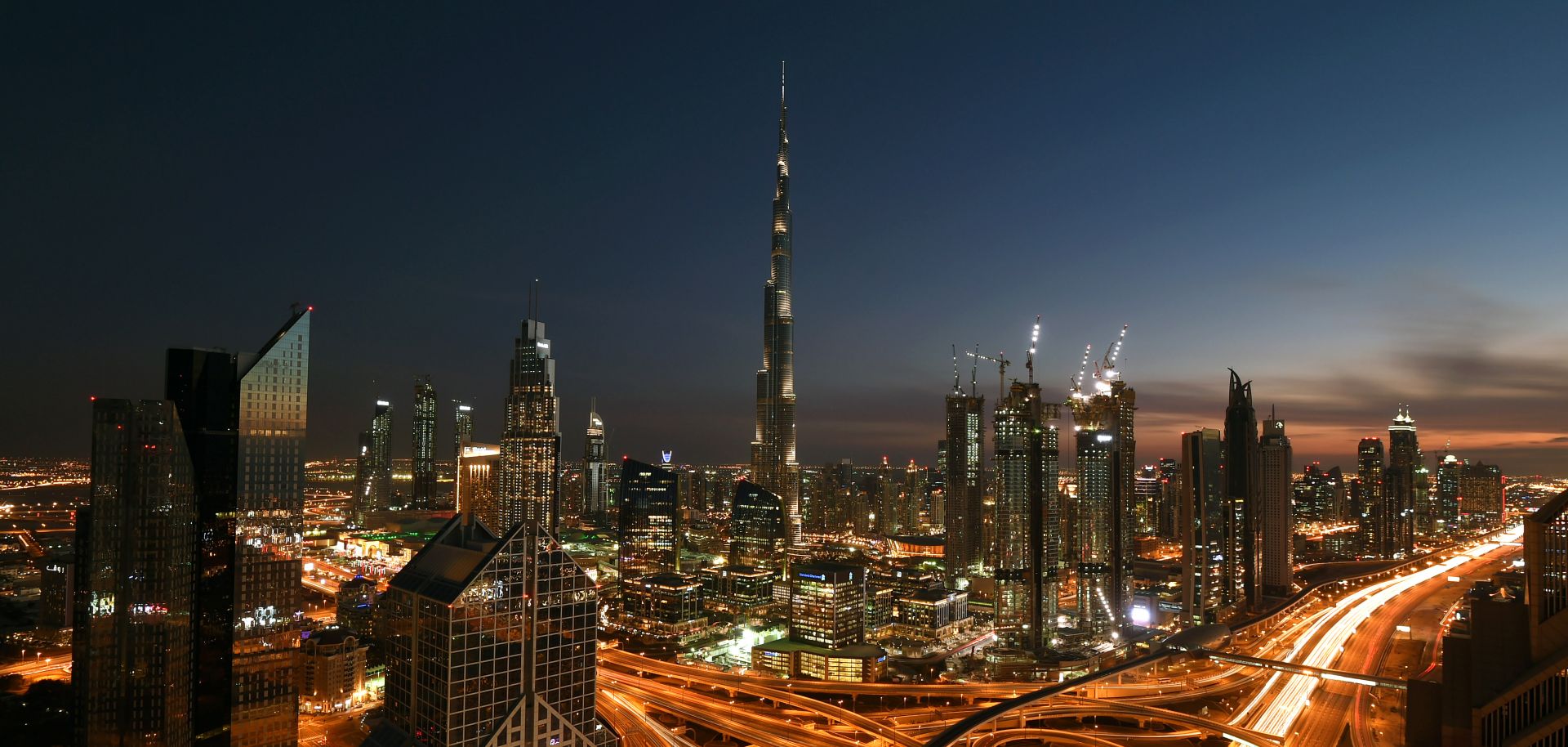 The Burj Khalifa towers above the Dubai skyline on Feb. 6, 2017.
