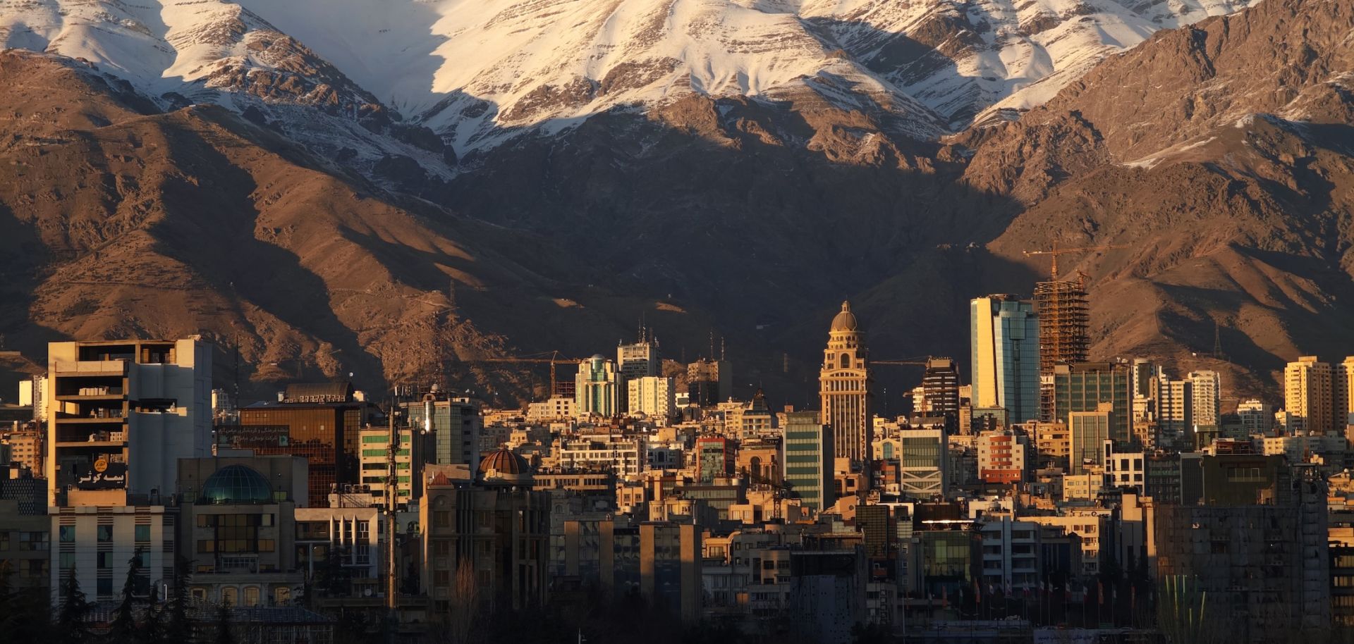 The Tehran skyline on Dec. 30, 2025.