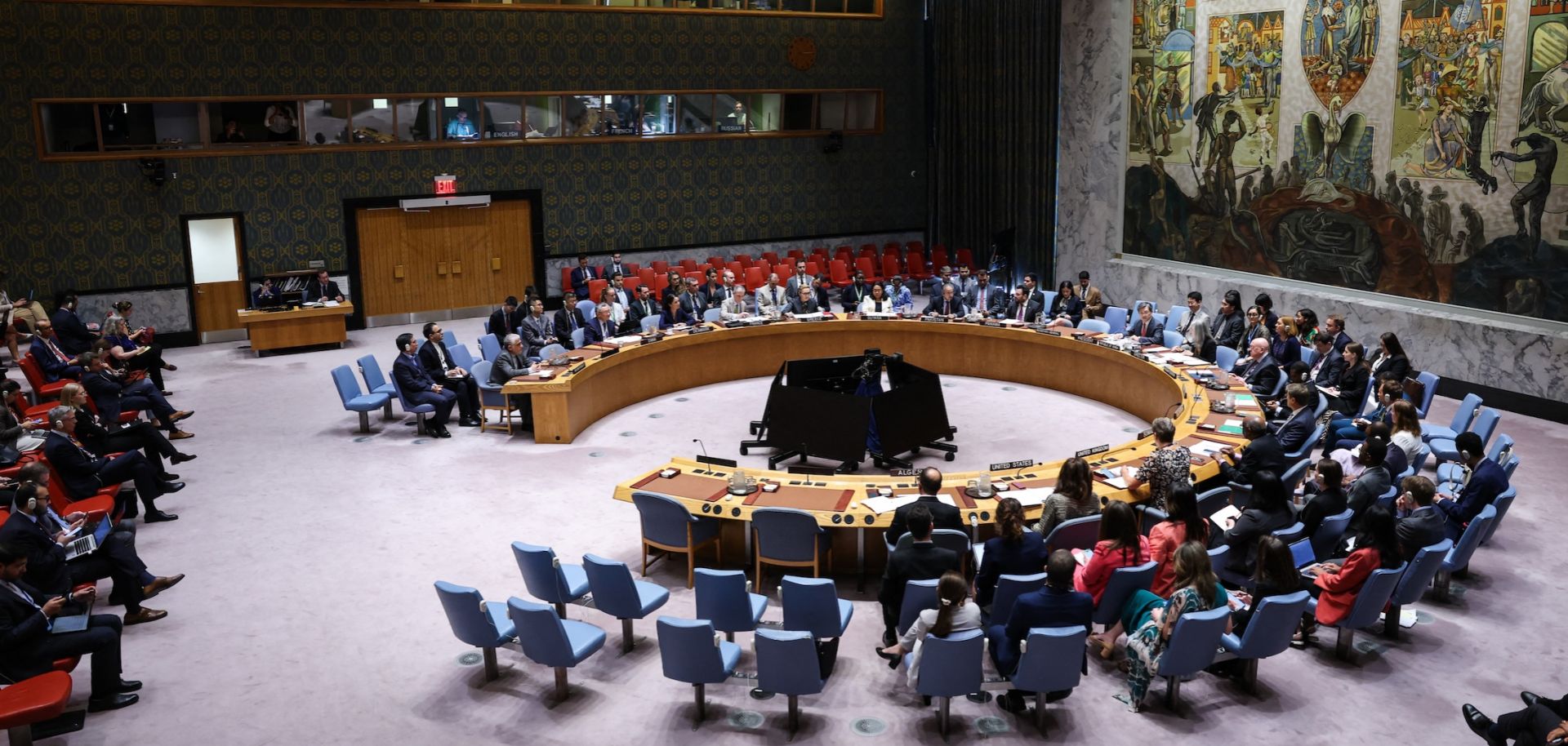 The U.N. Security Council holds a meeting on Iran at the U.N. headquarters in New York City, New York, on Sept. 19, 2025. 