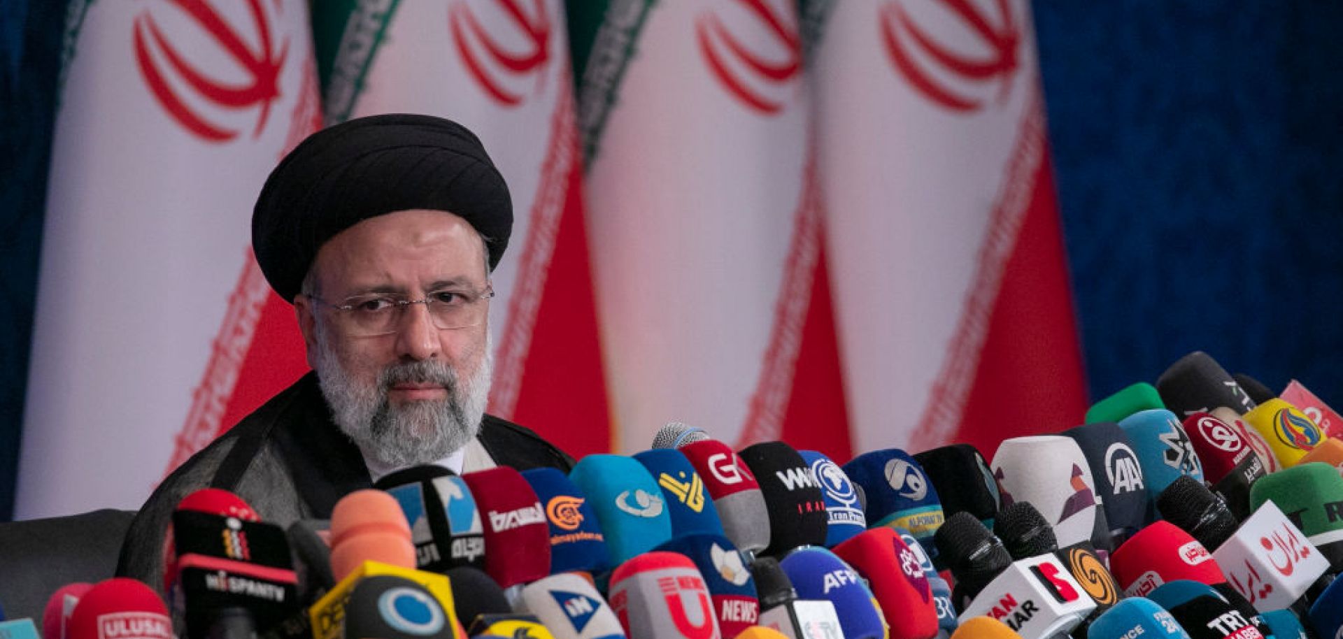 Iranian President-elect Ebrahim Raisi holds a press conference June 21, 2021, in Tehran, Iran.