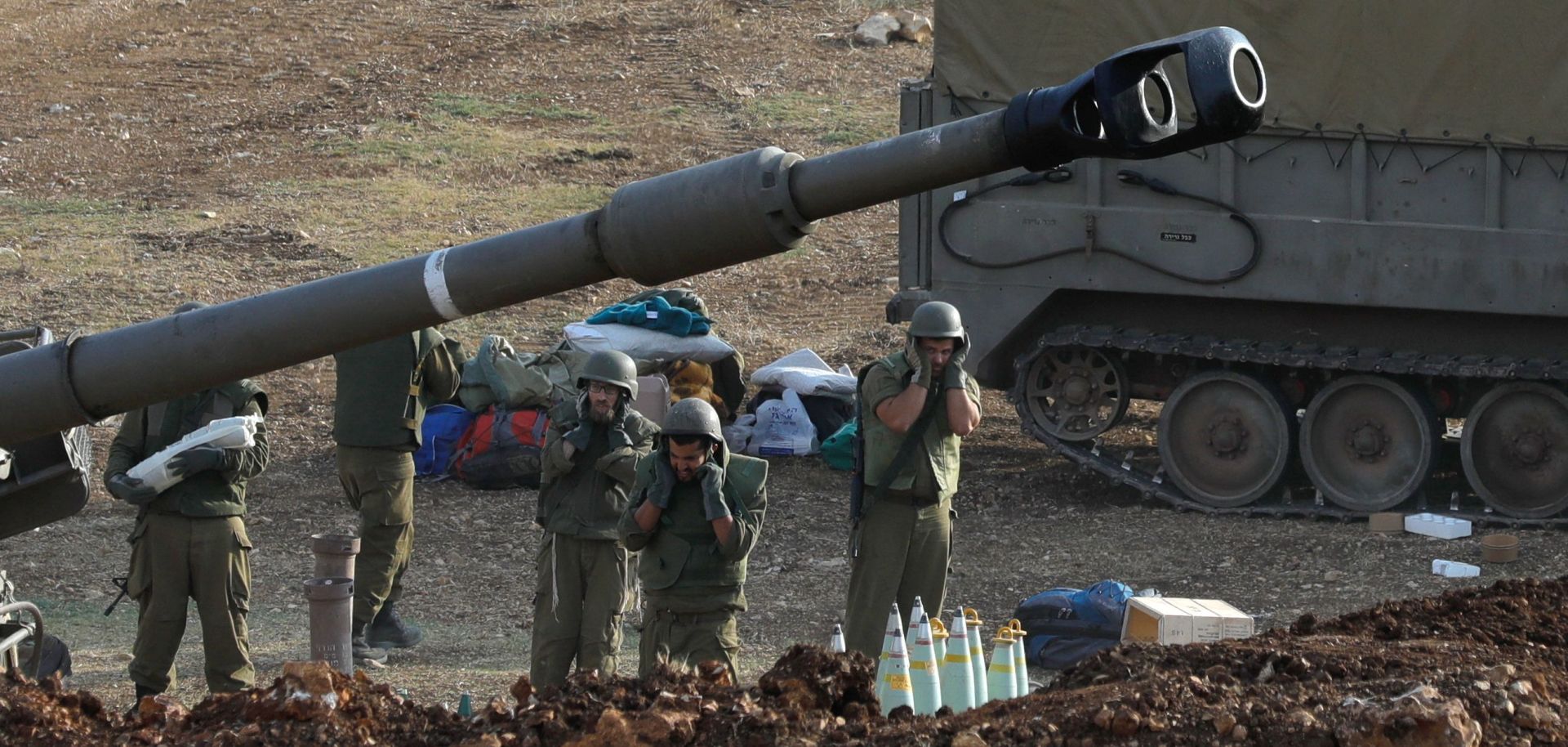 Israeli forces launch artillery fire toward southern Lebanon from the border zone in northern Israel on Oct. 9, 2023, while Hezbollah denied involvement in clashes or ''any infiltration attempt'' into Israel.