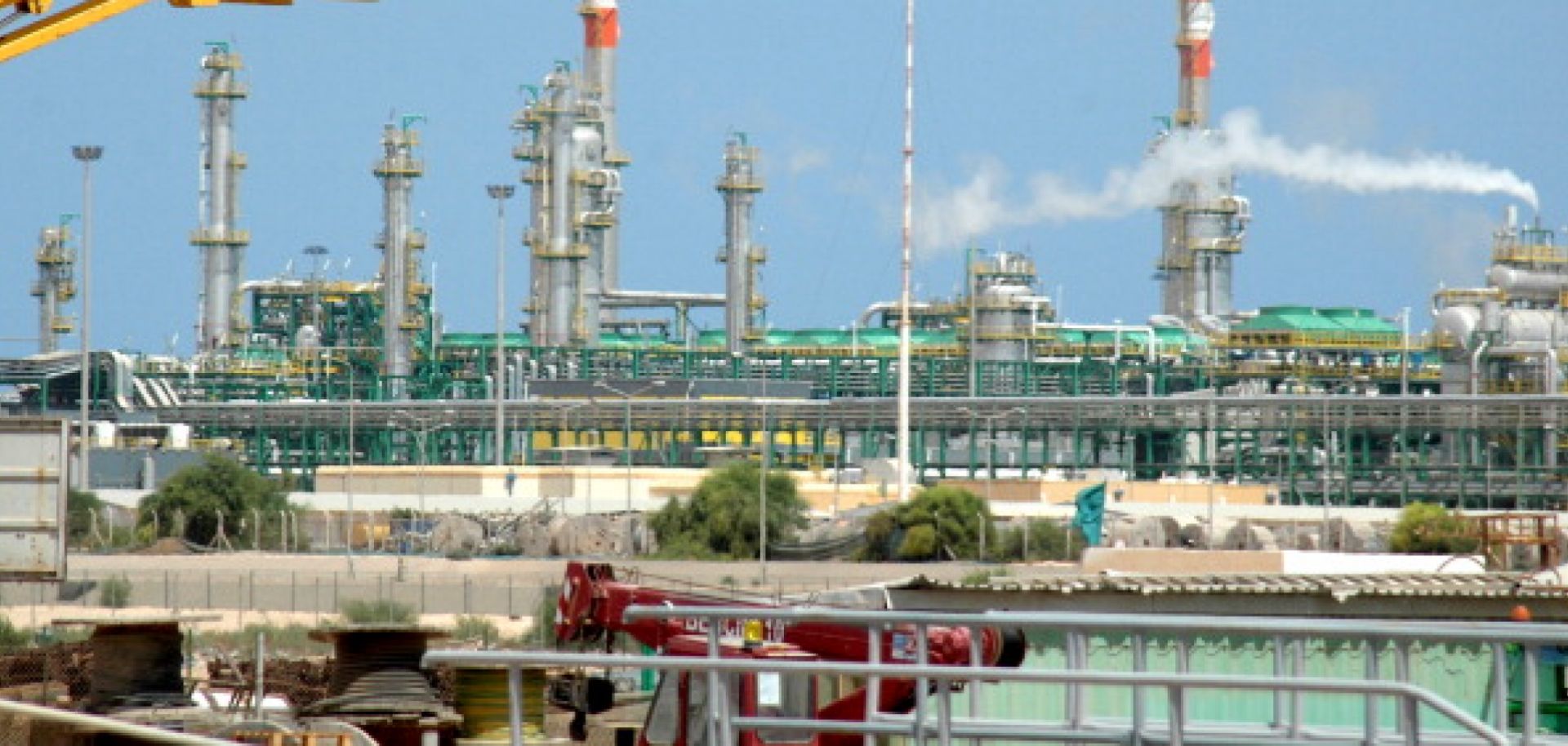 Oil fields near Tripoli, Libya.