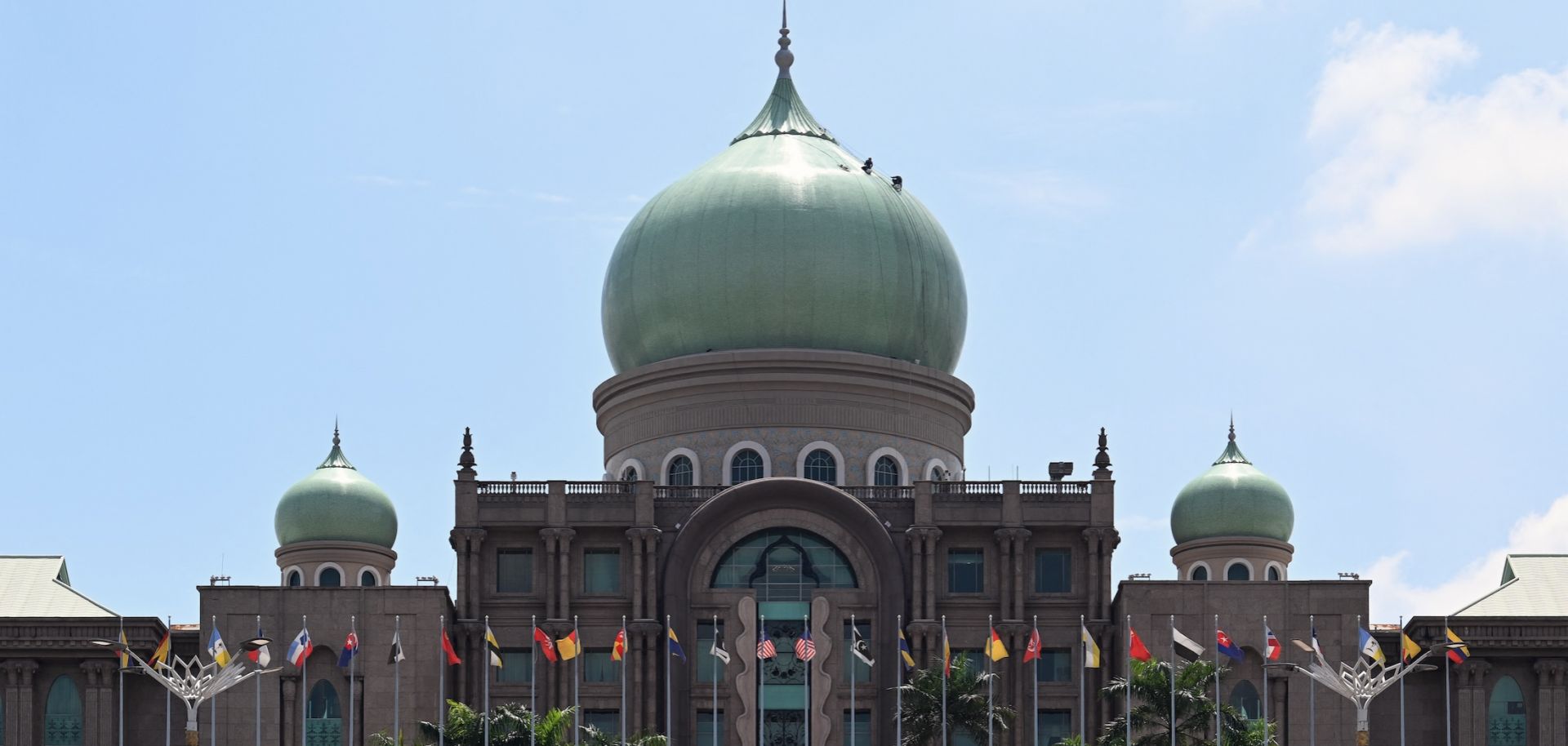 The main dome of the Malaysian prime minister's office in Putrajaya is seen on June 4, 2024. 