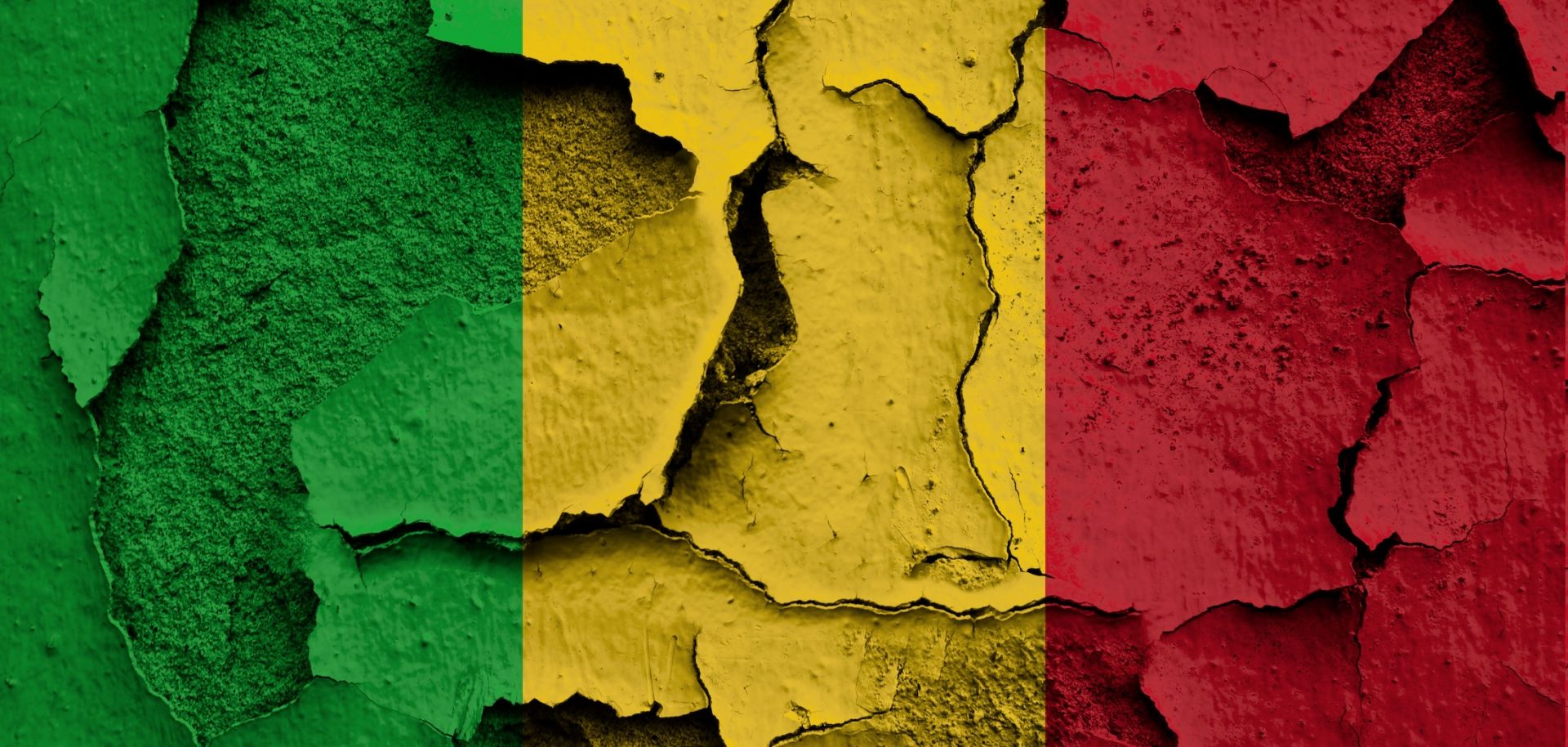 A digital illustration of Mali’s flag.