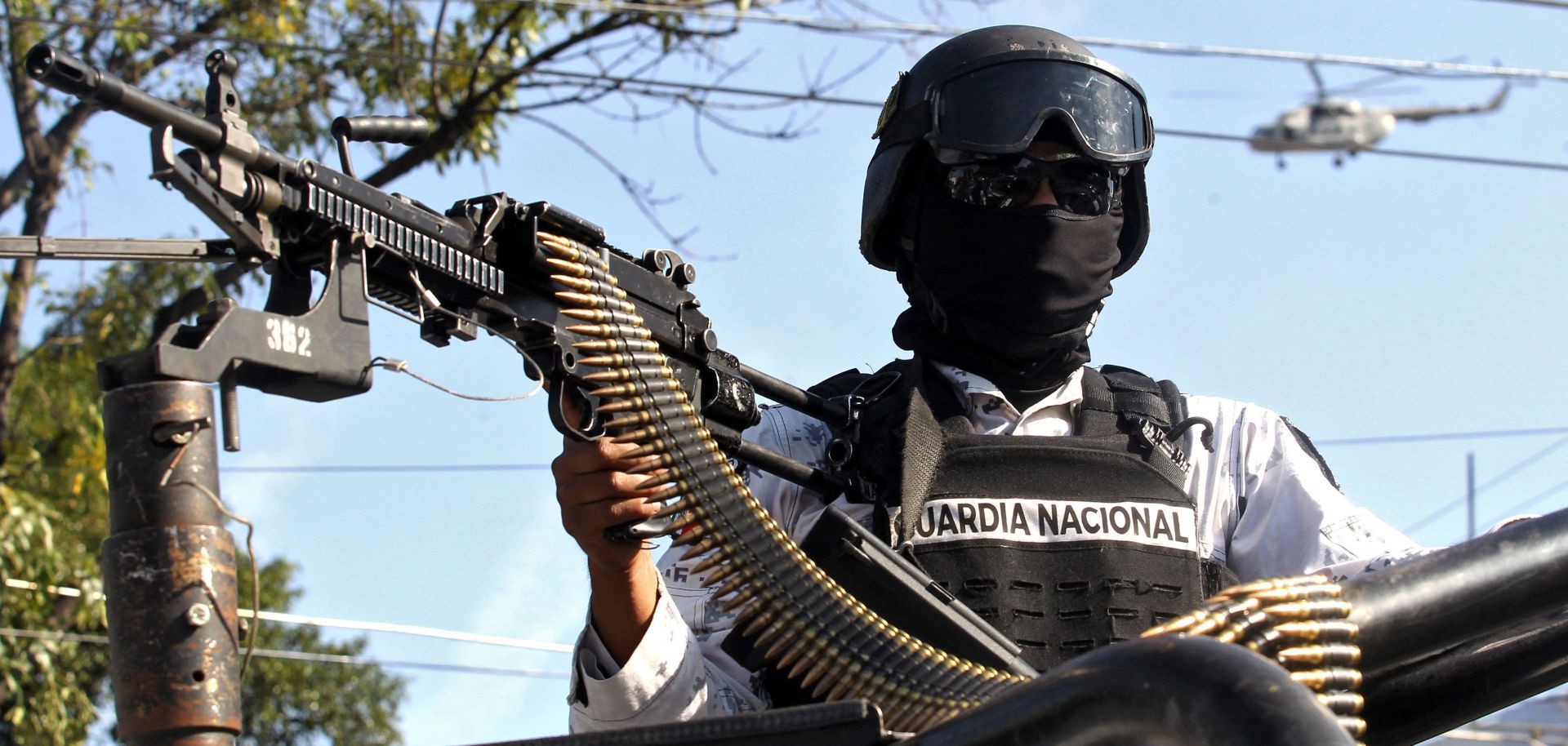 A member of the National Guard on Dec. 2, 2021, in Guadalajara, Mexico.