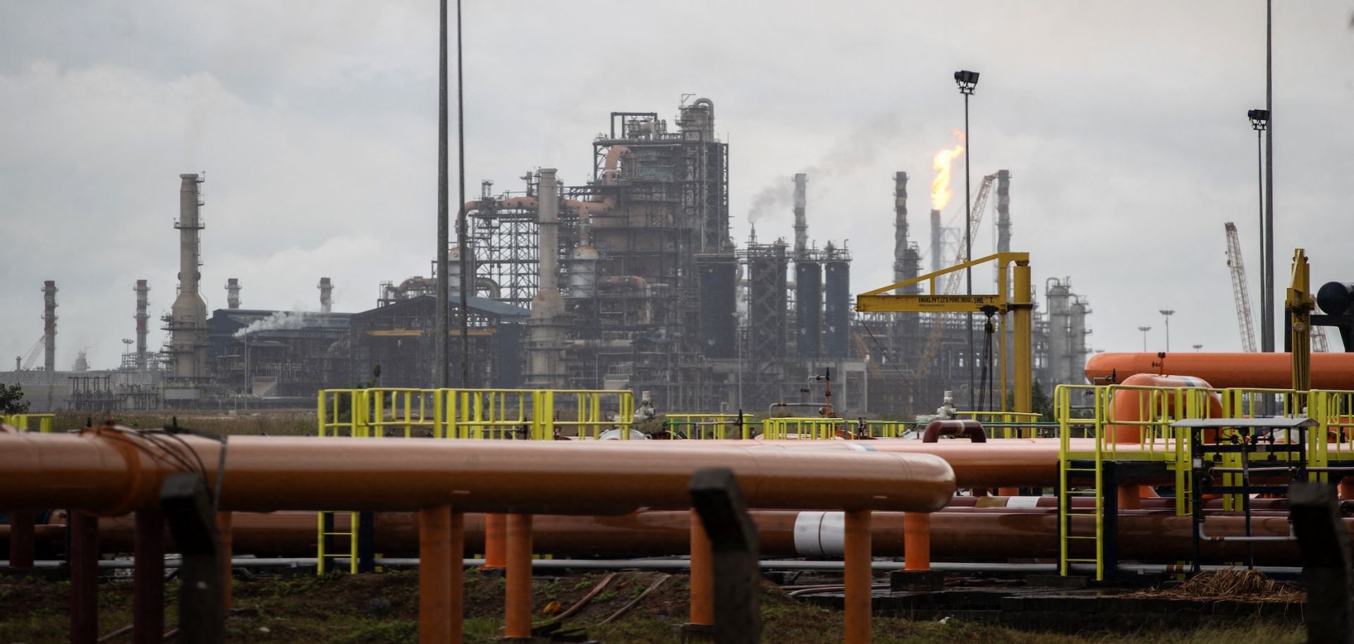 The Dangote petroleum refinery plant is seen in Lagos, Nigeria, on April 6, 2026.