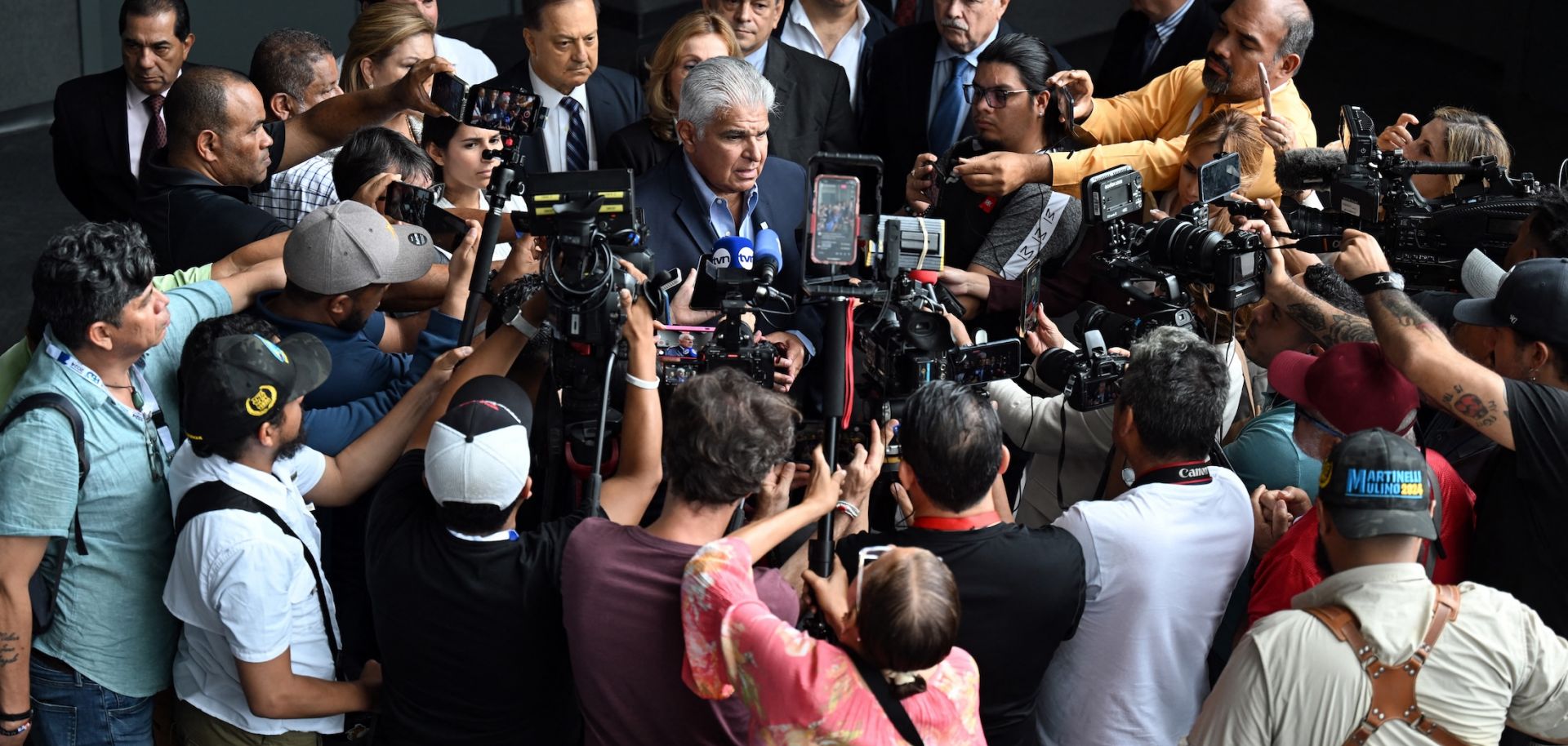 Panamanian presidential candidate Jose Raul Mulino on May 1, 2024, in Panama City.