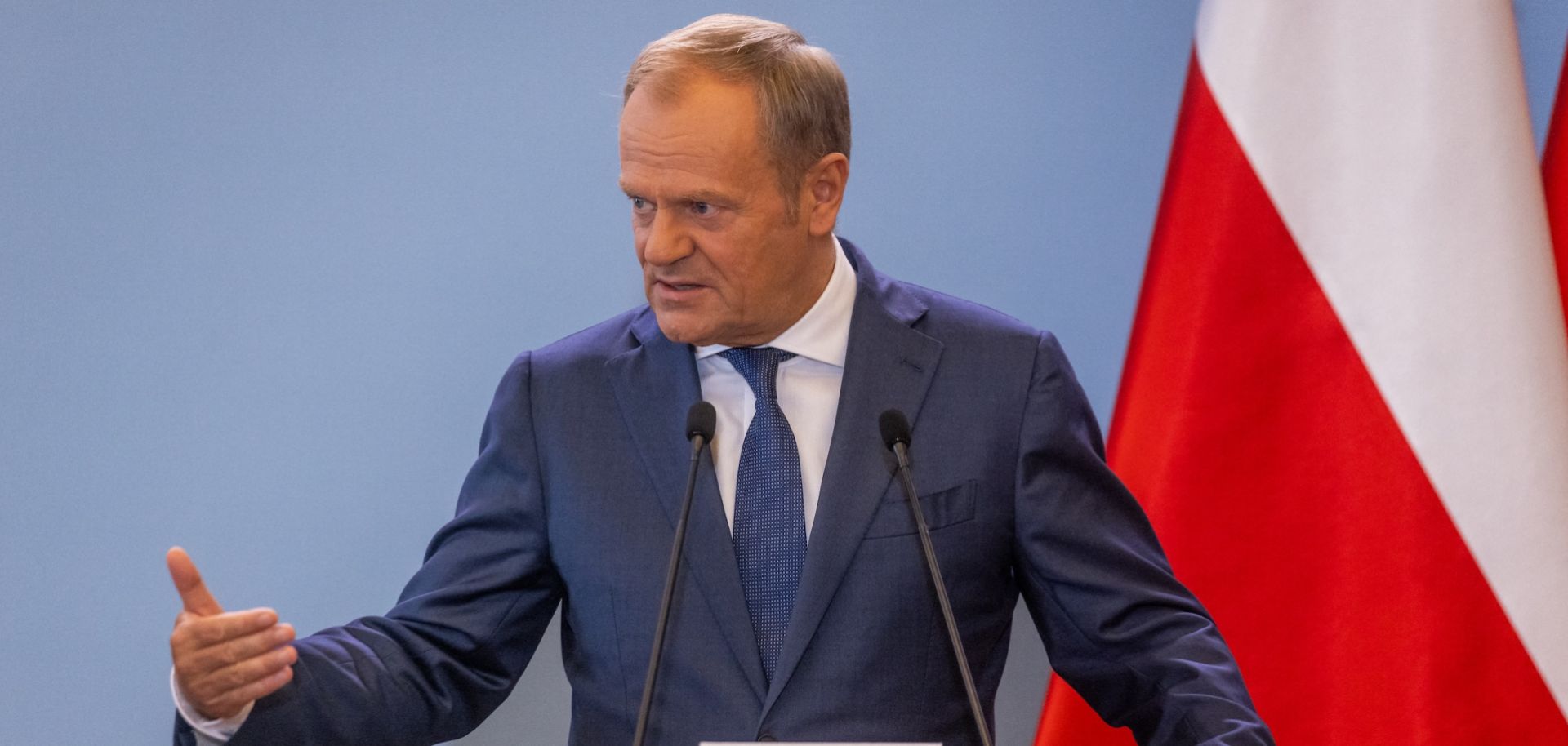 Polish Prime Minister Donald Tusk on July 2 in Warsaw.