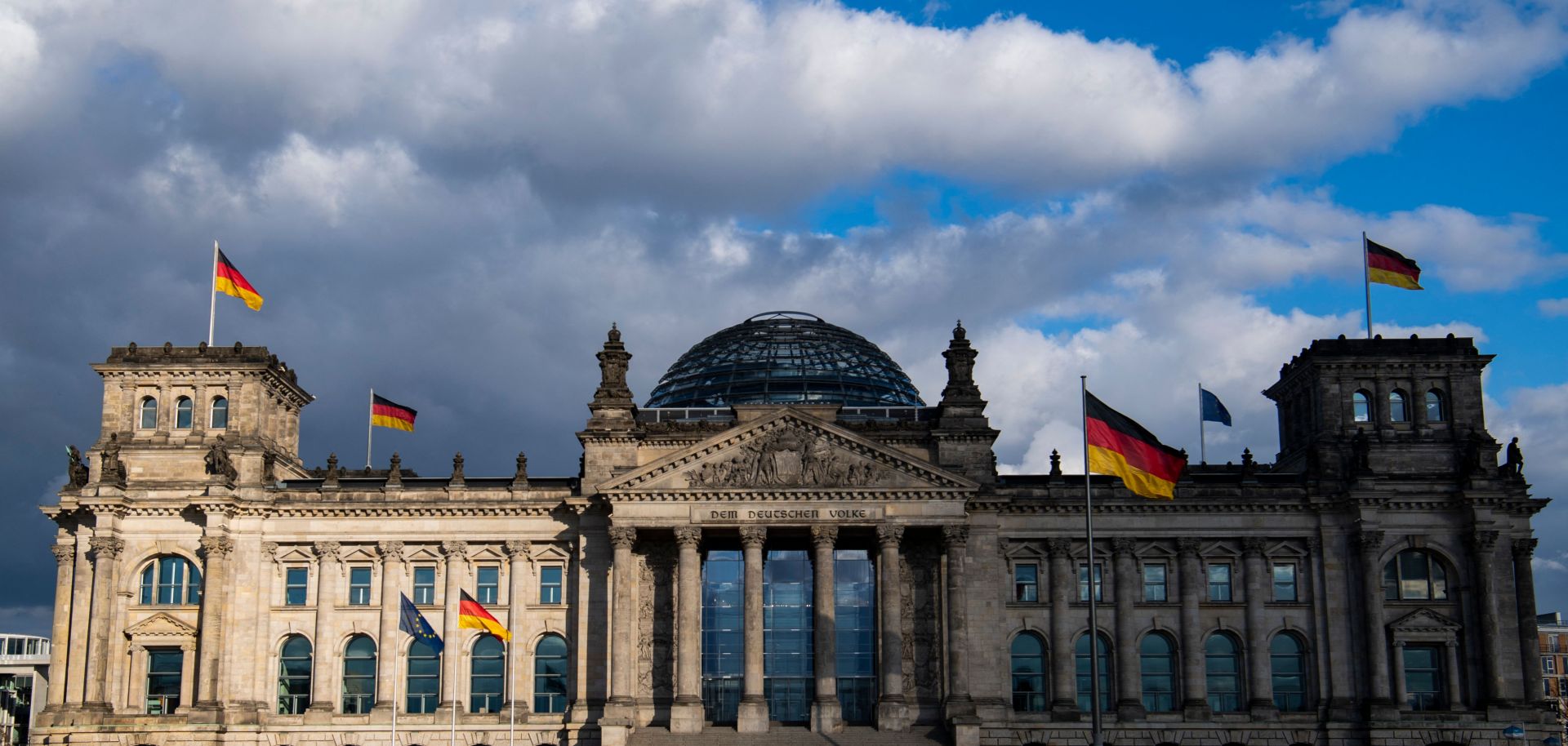 View of the Reichstag building which houses Germany's Bundestag (Lower House of parliament) in Berlin
