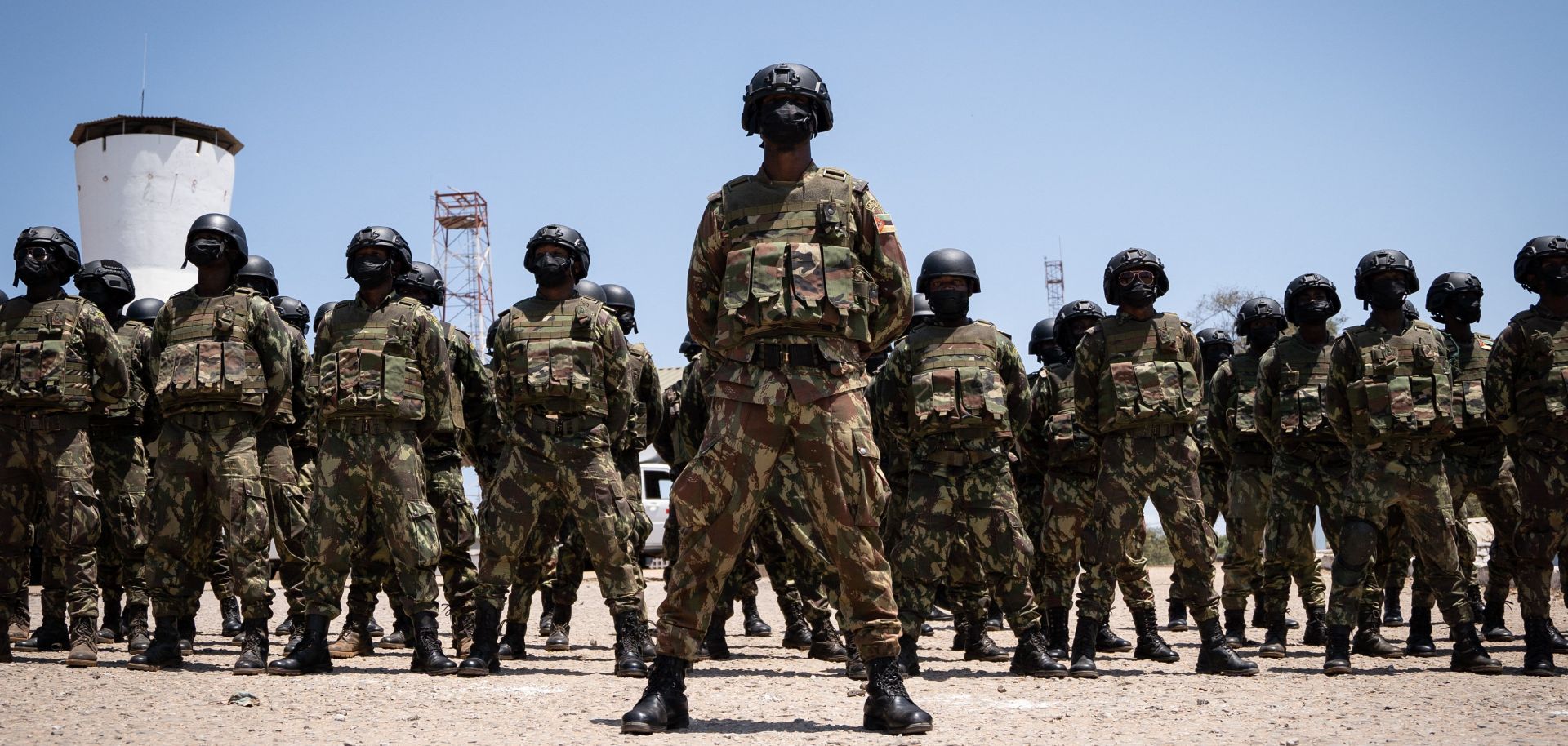 Mozambican soldiers on Sept. 24, 2021, in Pemba, Cabo Delgado province, Mozambique.