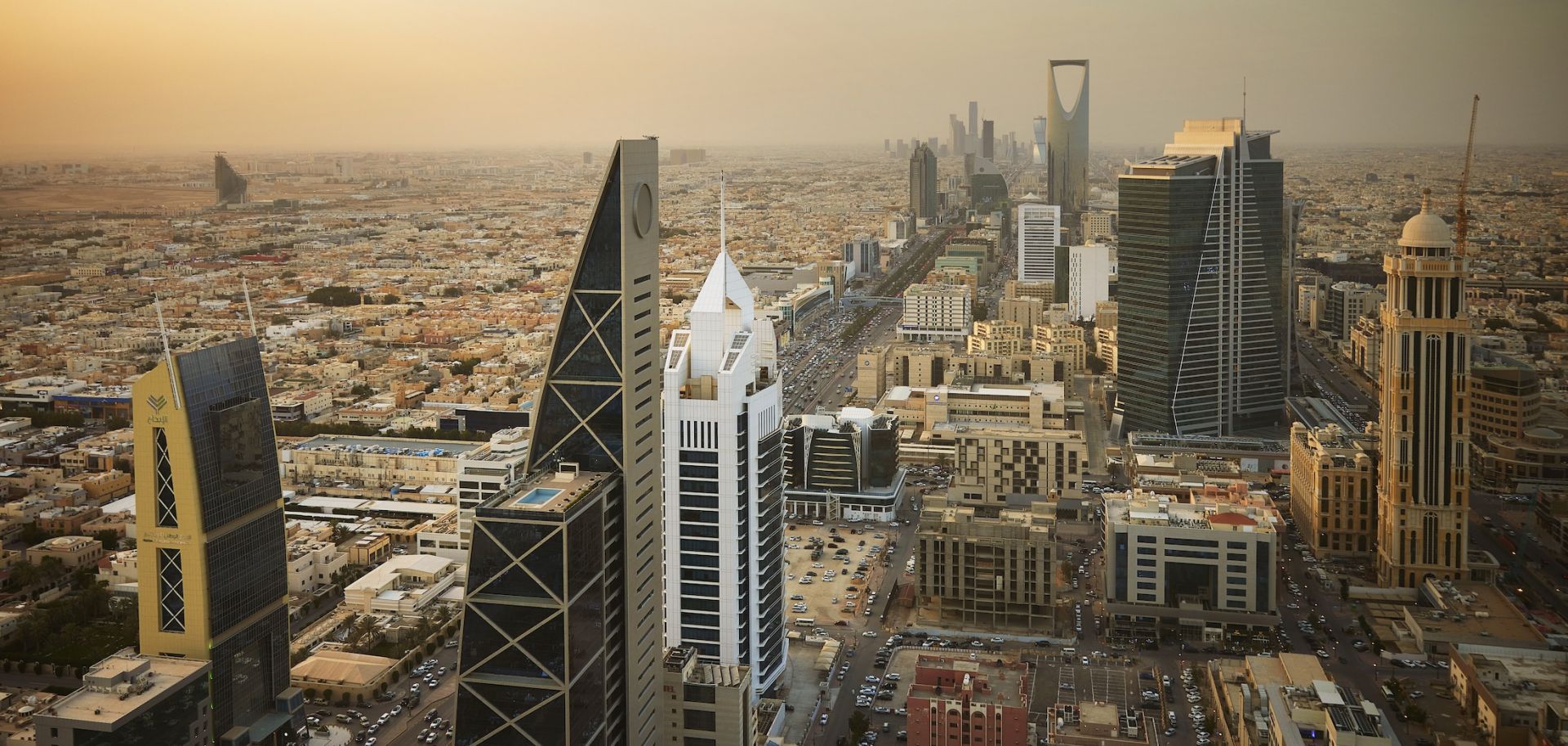 An aerial photo shows the Saudi capital of Riyadh.