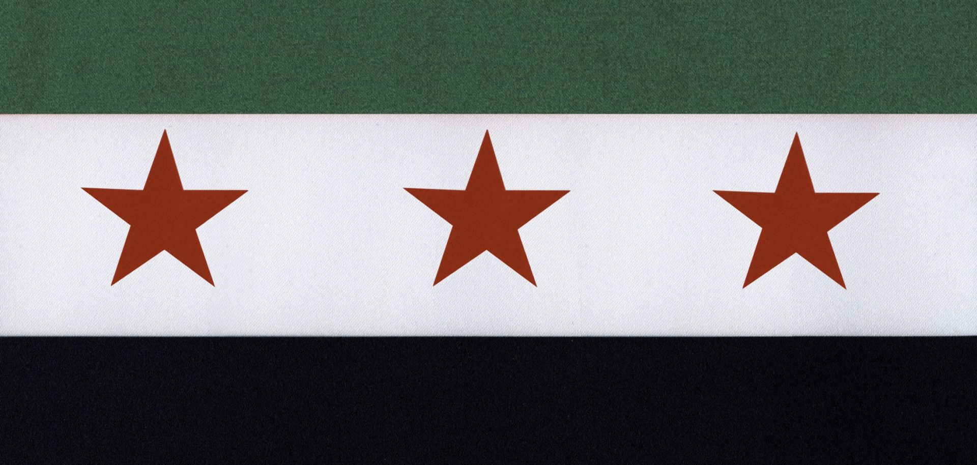 The new flag of Syria's interim government.
