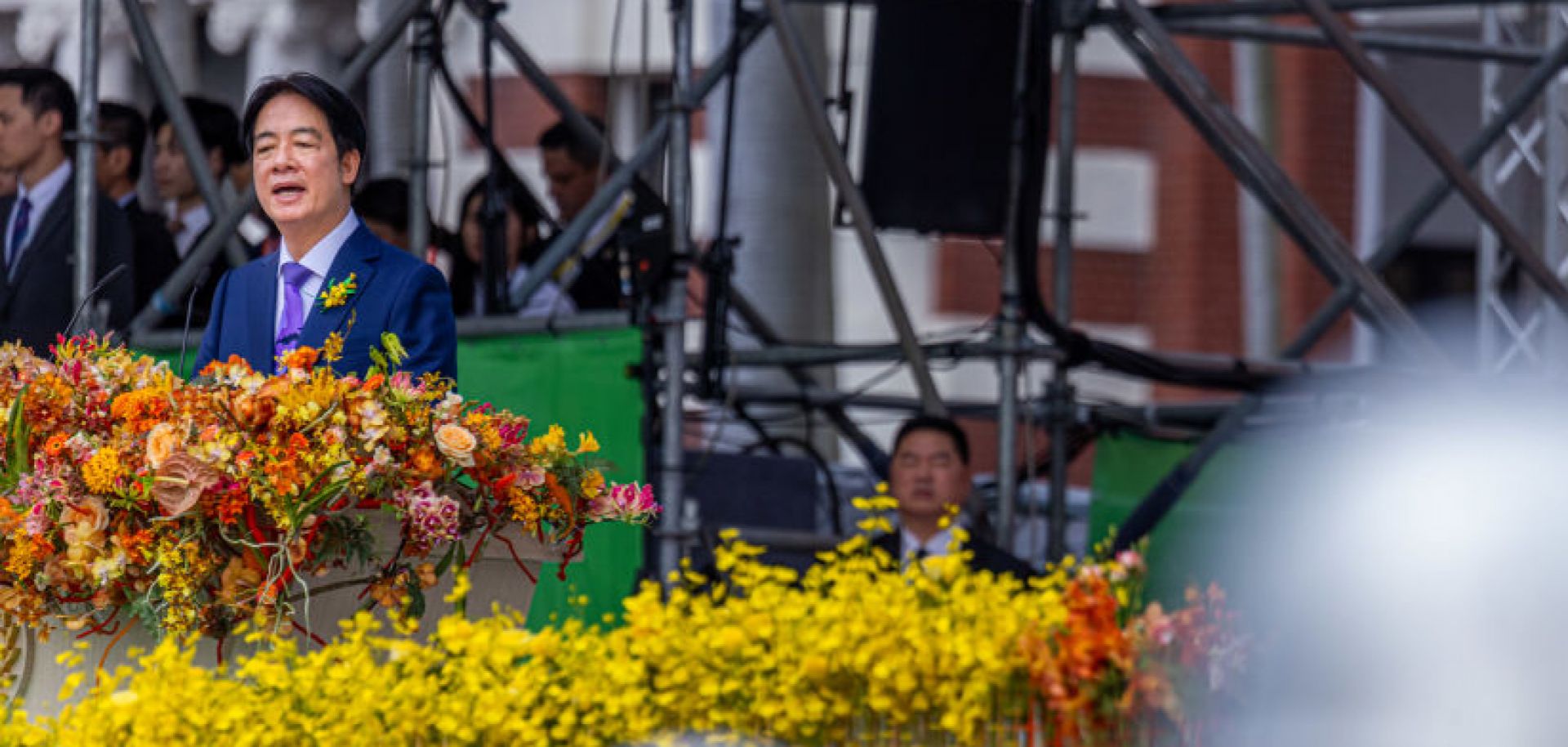 Taiwanese President William Lai gives his inauguration speech on May 20, 2024, in Taipei, Taiwan.