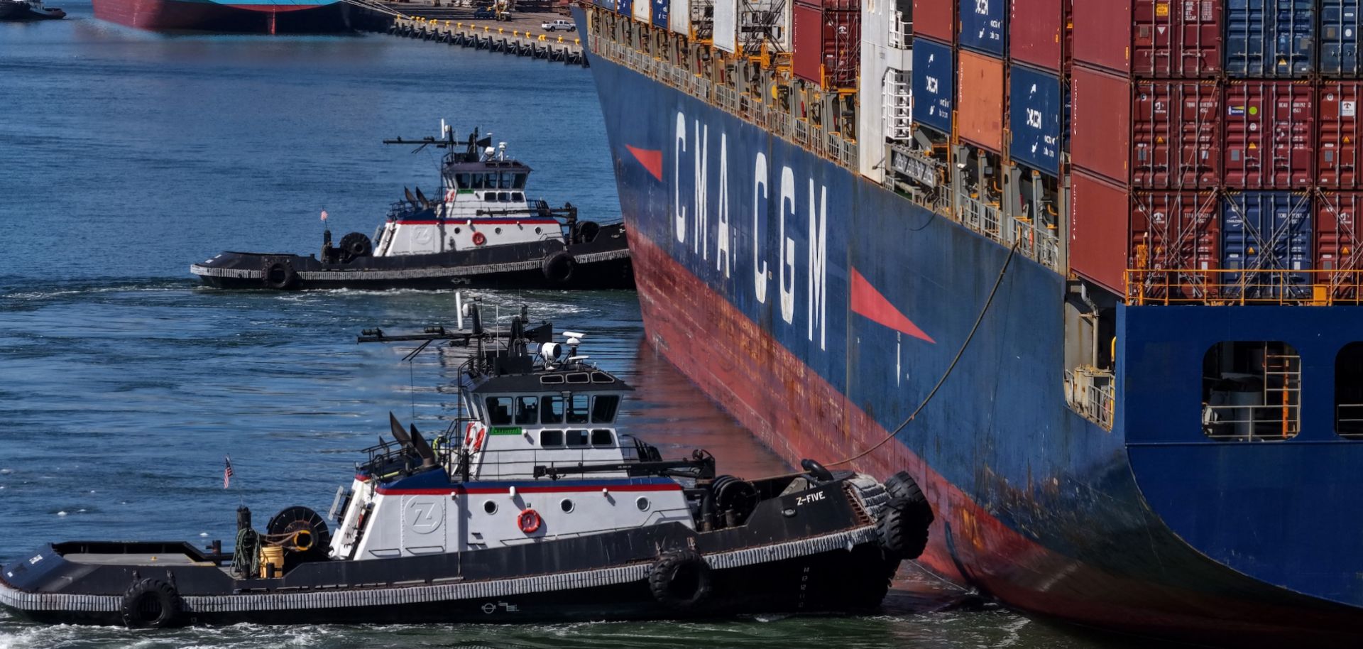 A container ship arrives Oct. 10 at the Port of Oakland, California.