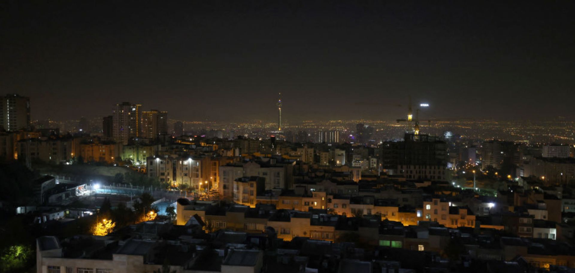 A general view of Tehran after several explosions amid an Israeli attack were heard there Oct. 26, 2024.