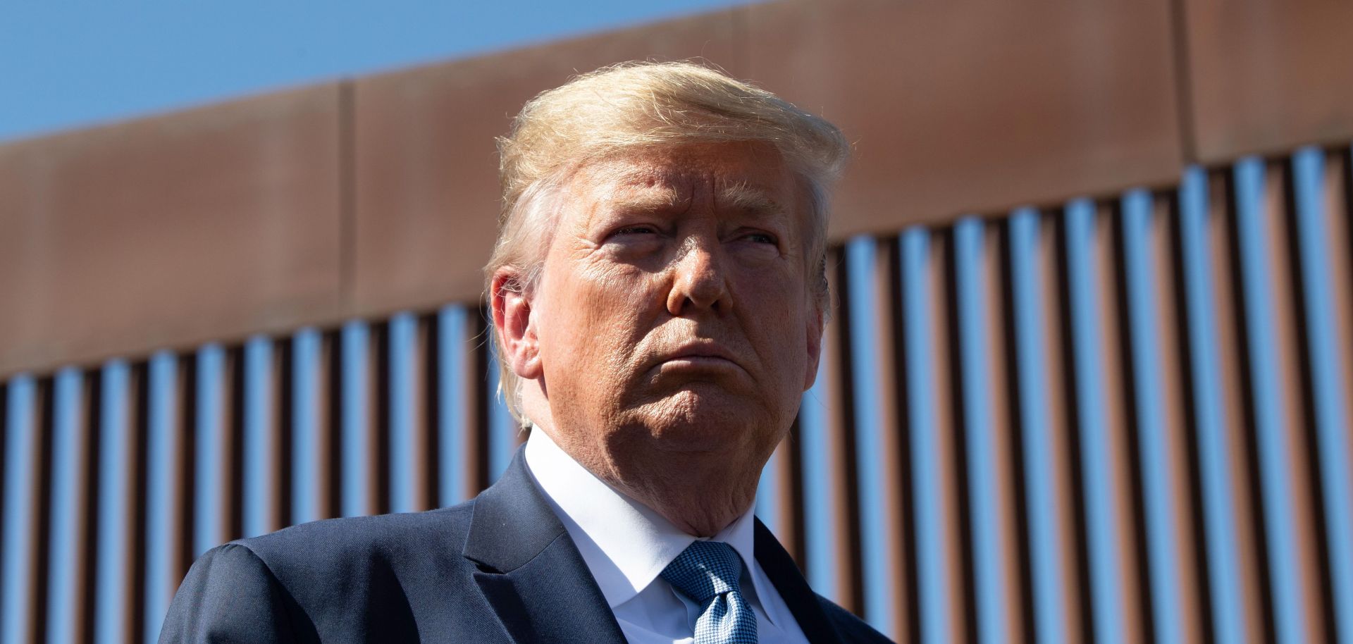 U.S. President Donald Trump visits the U.S.-Mexico border fence in Otay Mesa, California, on Sept. 18, 2019.