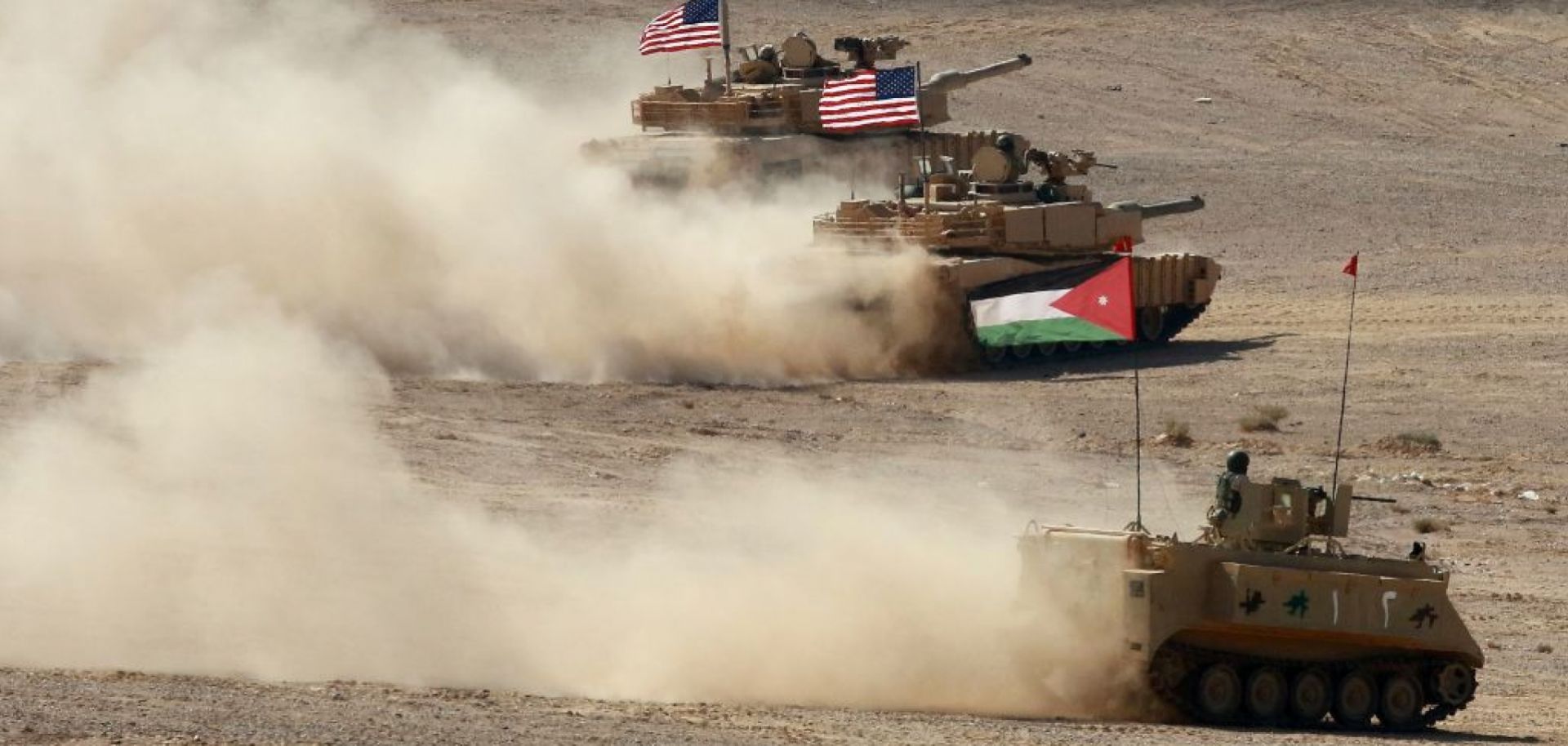 U.S. and Jordanian forces participate in the "Eager Lion" multinational military exercise on Sept. 14, 2022, in the Al-Zarqa governorate of Jordan.