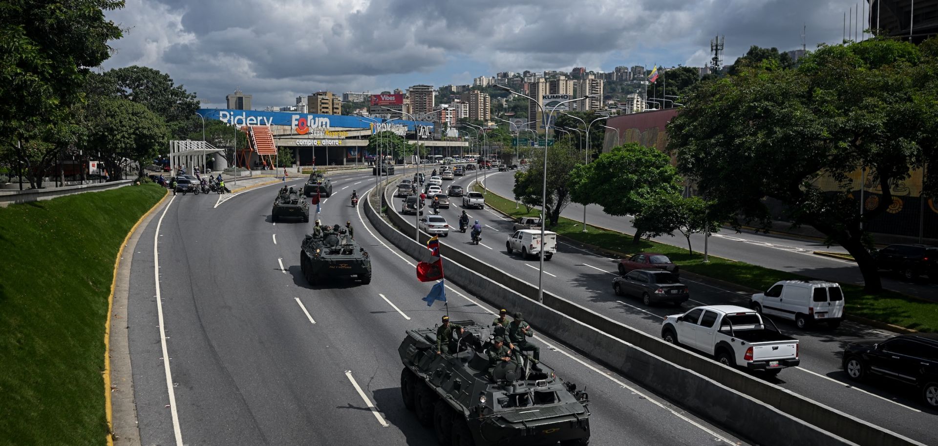Tanks on Sept. 23 in Caracas, Venezuela.