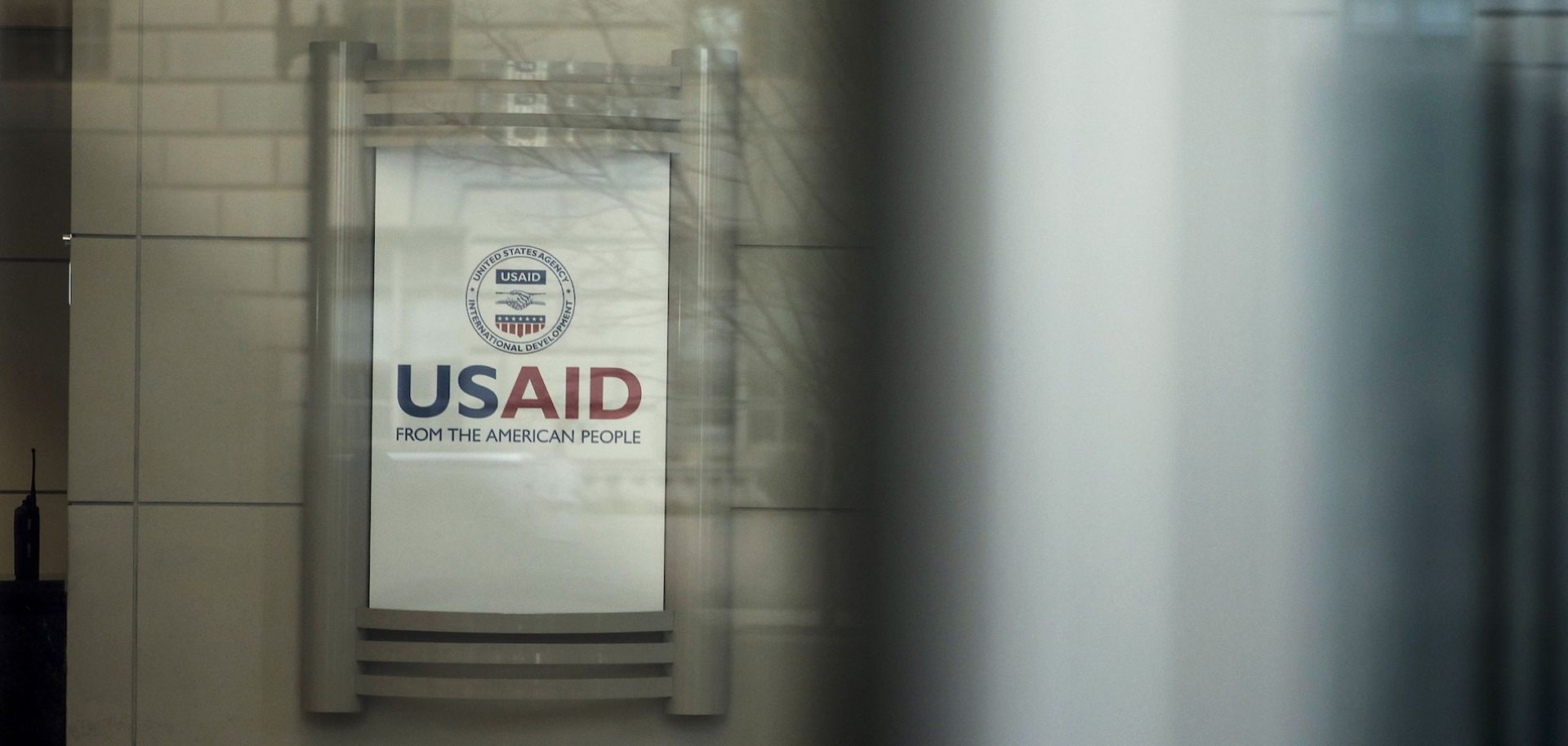 The lobby of the headquarters for the U.S. Agency for International Development is seen on Feb. 3, 2025, in Washington, D.C. 