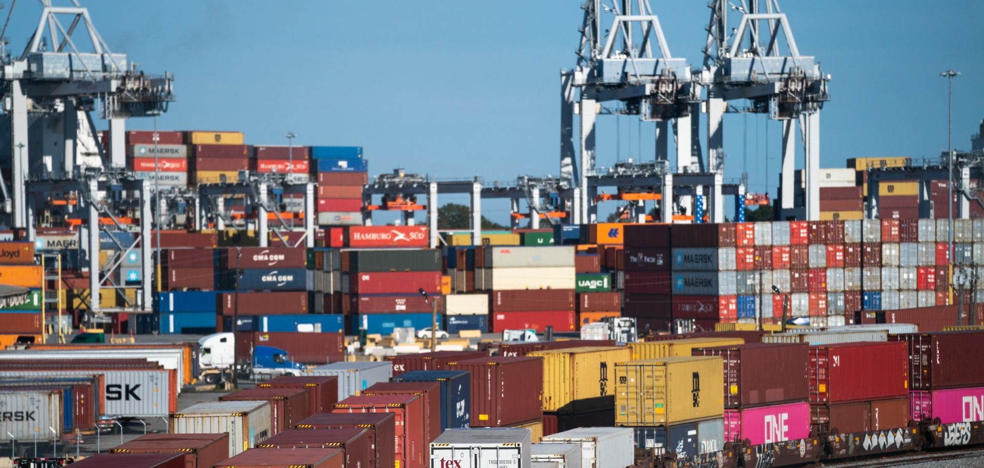 The Garden City Terminal at the Port of Savannah in Savannah, Georgia, is seen on Nov. 12, 2021.