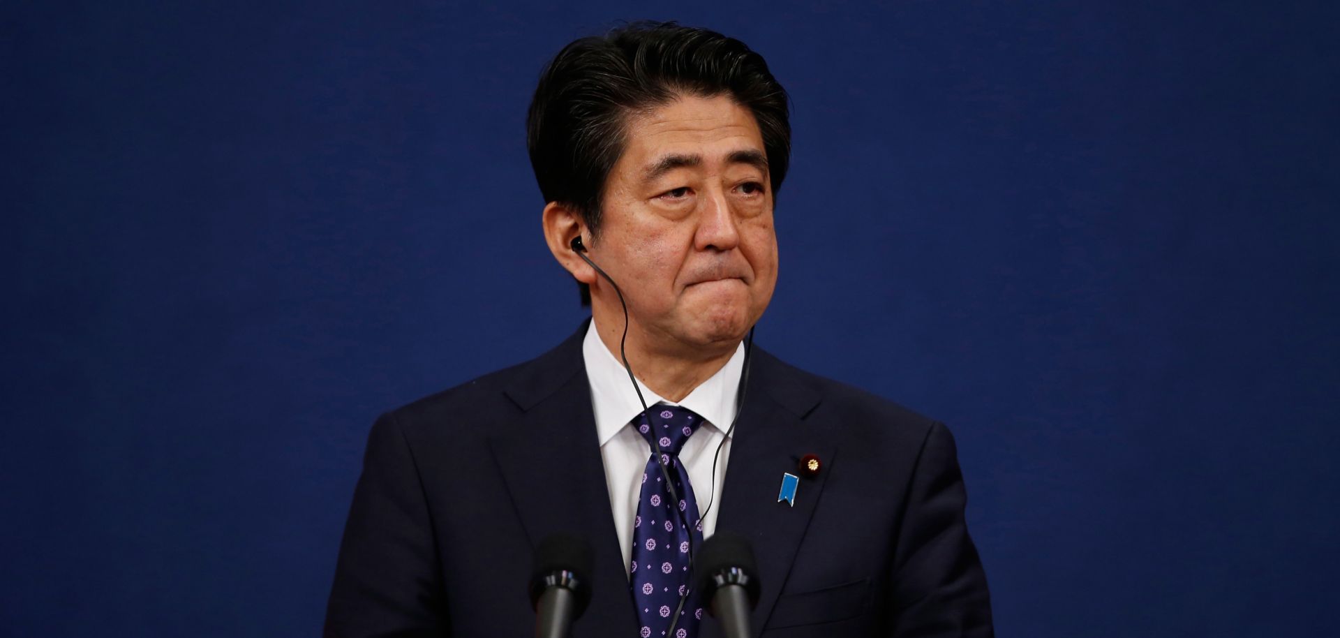 Japanese Prime Minister Shinzo Abe is facing a contest at the polls that could challenge his grip on the government.
