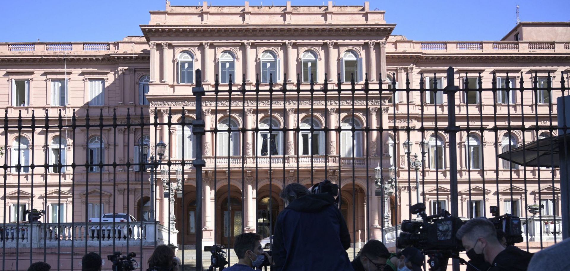 The Casa Rosada government palace on Sept. 16, 2021, in Buenos Aires, Argentina.