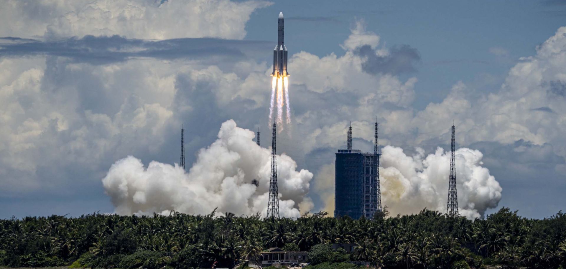 The Tianwen-1 probe is successfully launched on July 23, 2020, in Wenchang, Hainan, China.