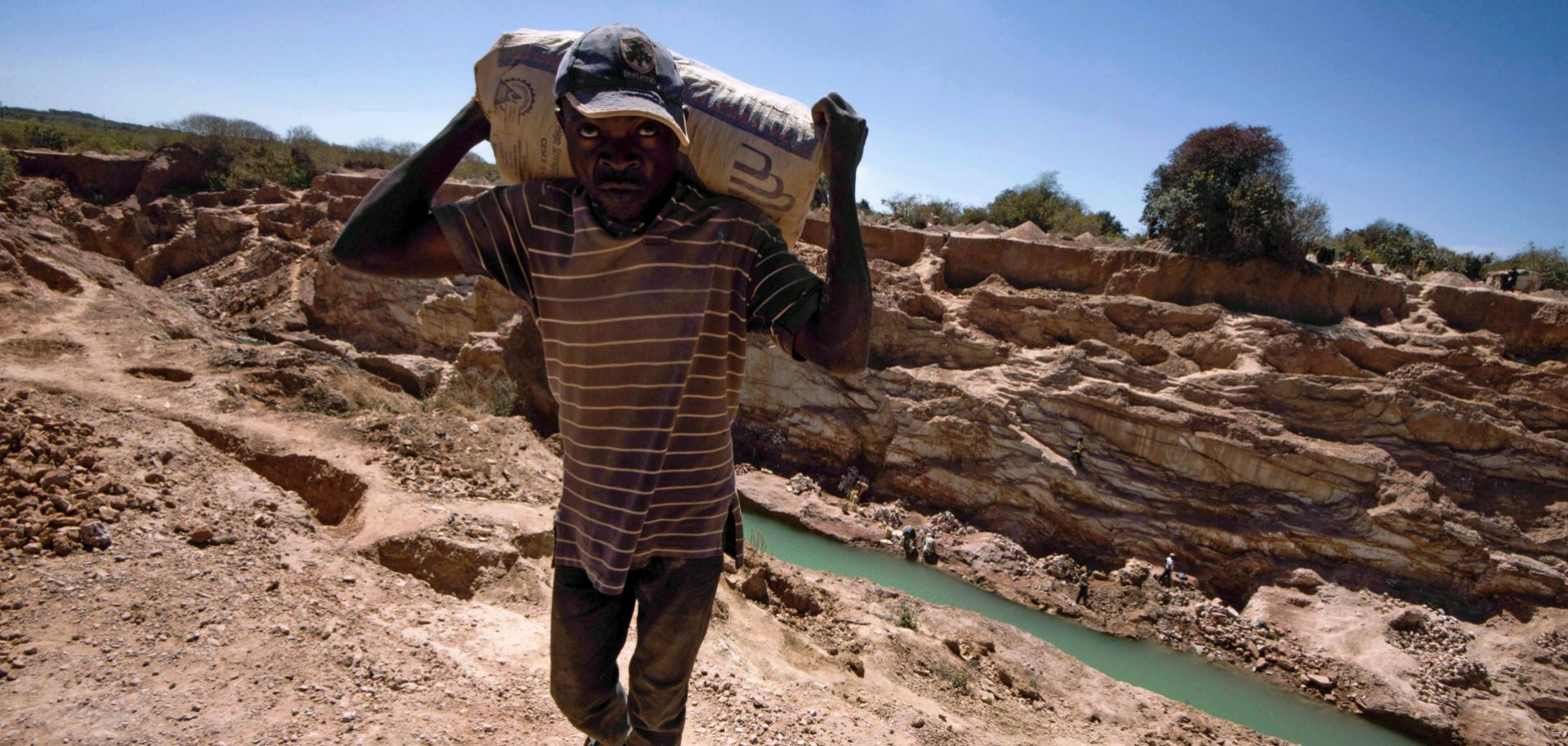 A worker at a copper and cobalt mine near Lubumbashi, Democratic Republic of the Congo, May 23, 2016.