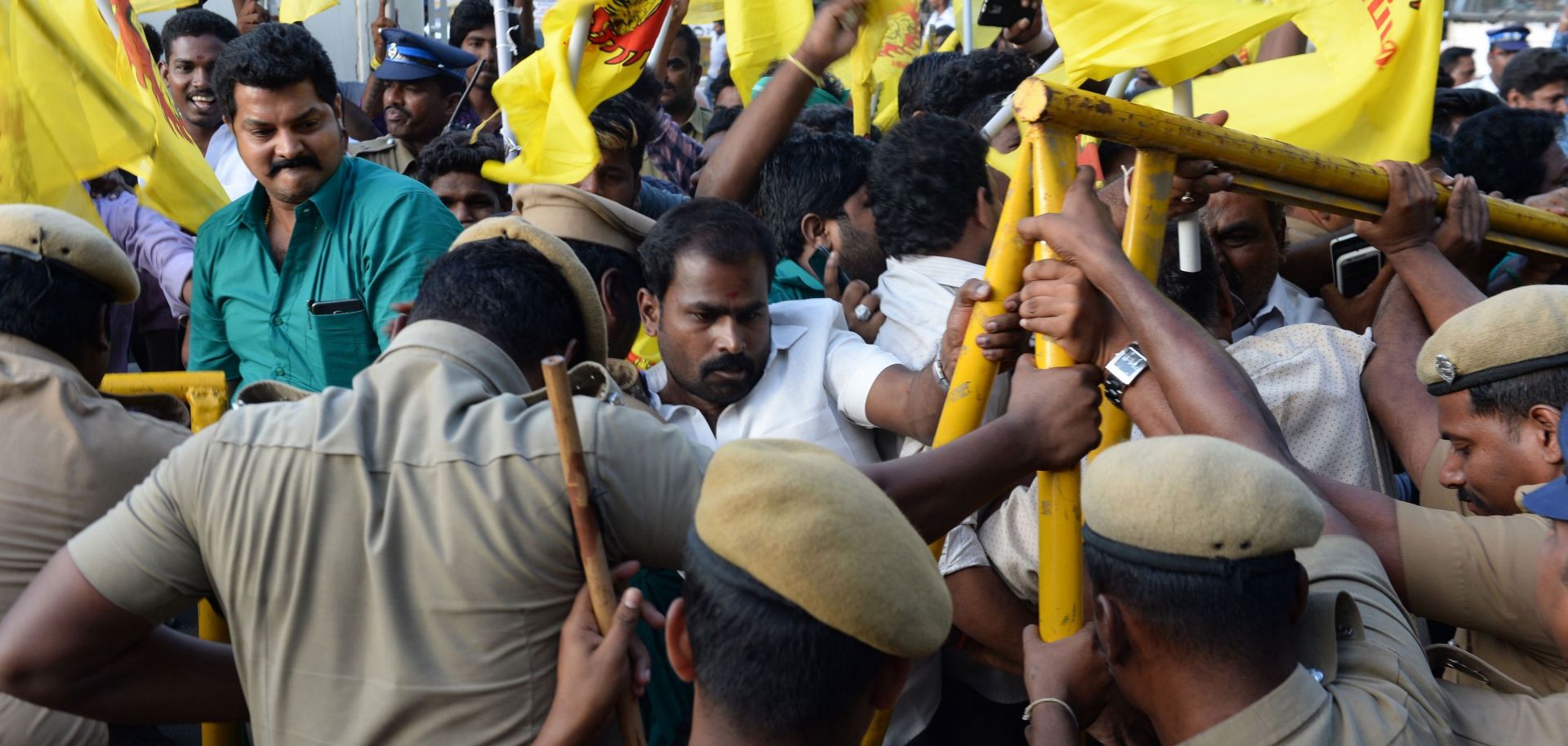 Protesters angry over water management took their grievances to the Chennai Super Kings home stadium.