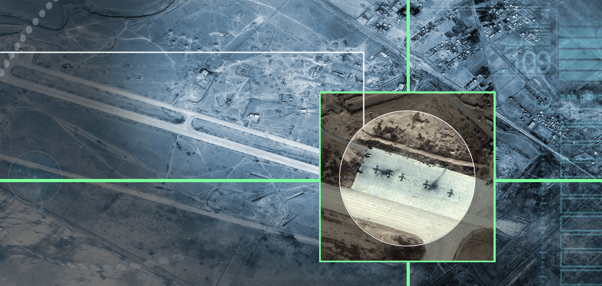 Satellite imagery shows the damage inflicted to a Syrian airbase
