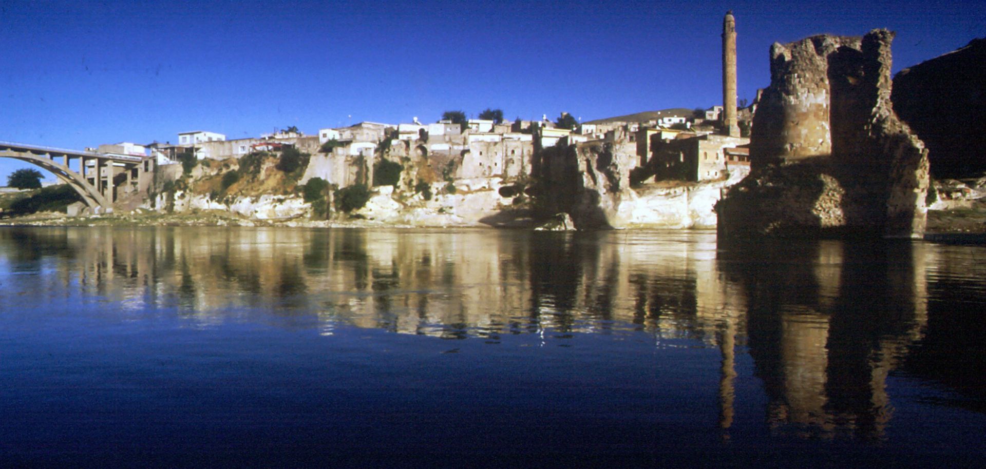 An undated photo shows Hasankeyf, an ancient city on the banks of the Tigris River in southeastern Turkey that will be inundated as part of the Ilisu dam project. 