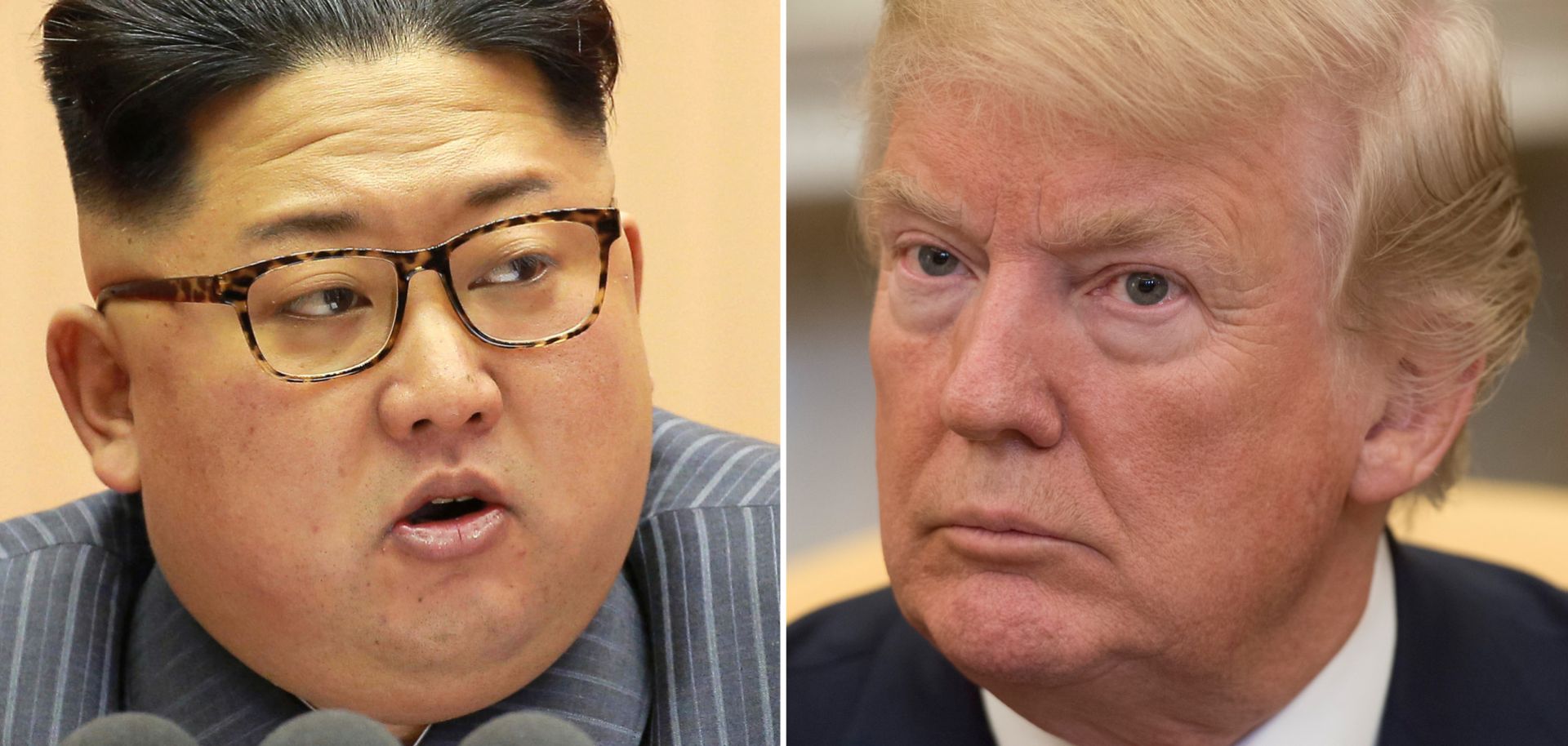North Korean leader Kim Jong Un and U.S. President Donald Trump