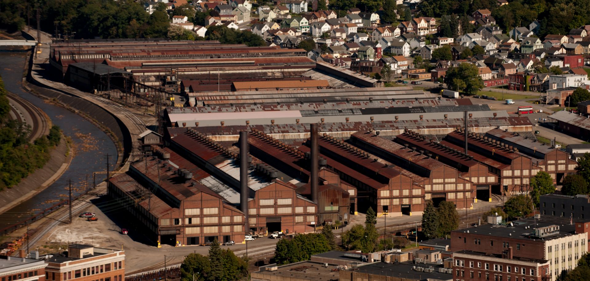 A snapshot of industrial decay is seen in this picture of Johnstown, Pennsylvania, from Oct. 6, 2016.