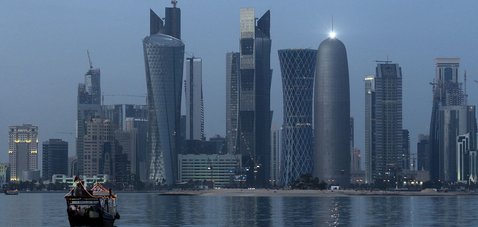 The peaceful view of Doha's skyline belies the turmoil that Qatar has experienced since Saudi Arabia, the United Arab Emirates, Bahrain and Egypt severed diplomatic and economic ties with the country.