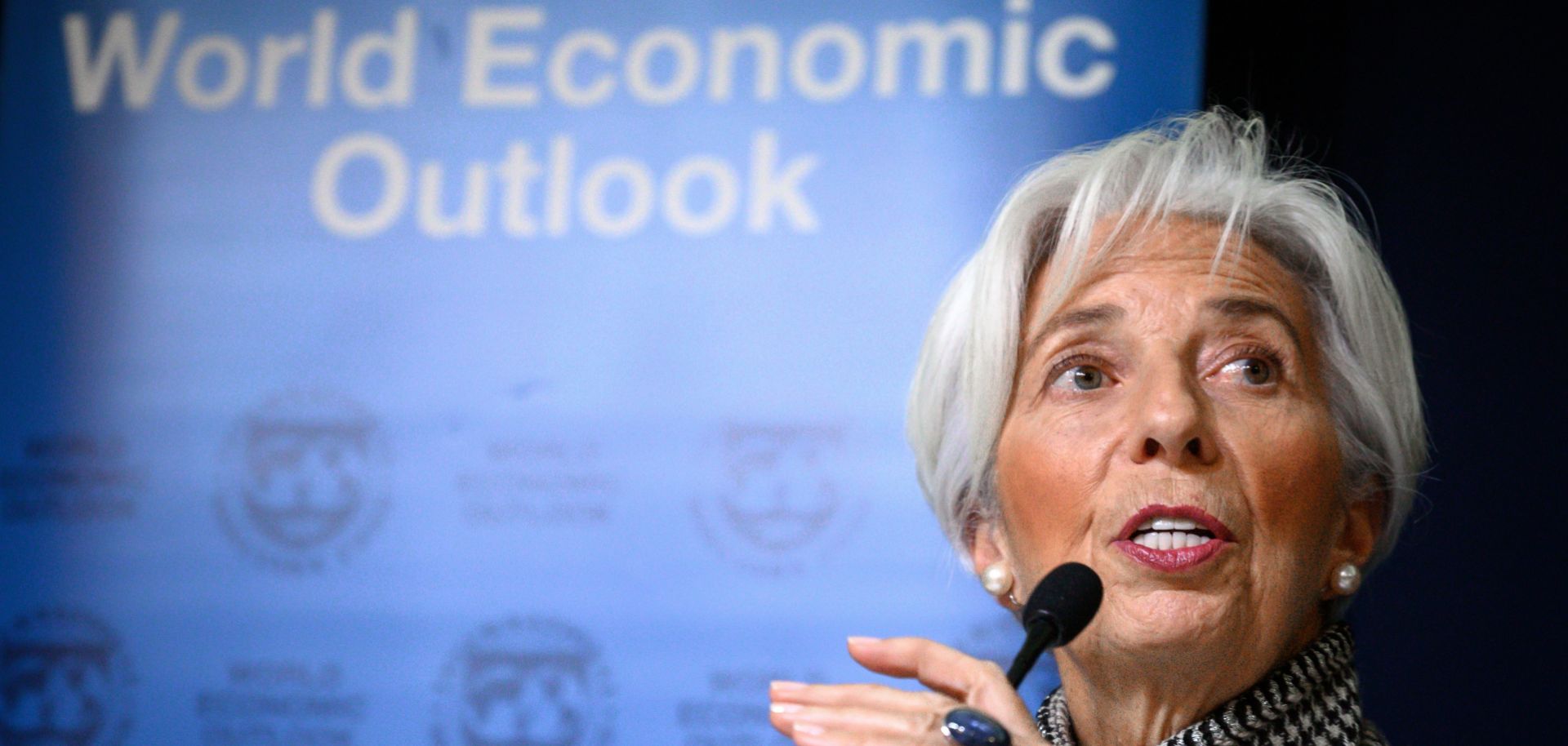 Christine Lagarde, managing director of the International Monetary Fund, delivers an update of her institution's outlook for the global economy in 2019.