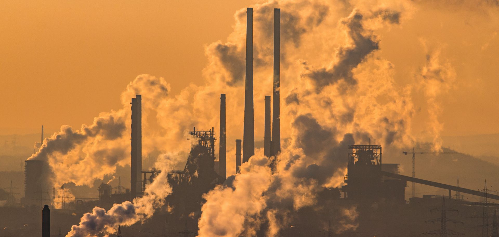 Steam and exhaust rise from a chemical company's coking plant in Oberhausen, Germany, on Jan. 6, 2017.