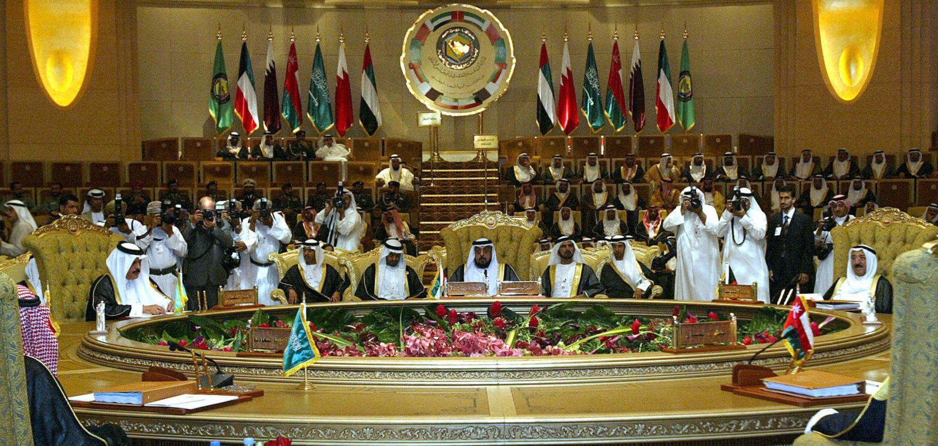 The leaders of the Gulf Cooperation Council gather for their annual summit in 2005.