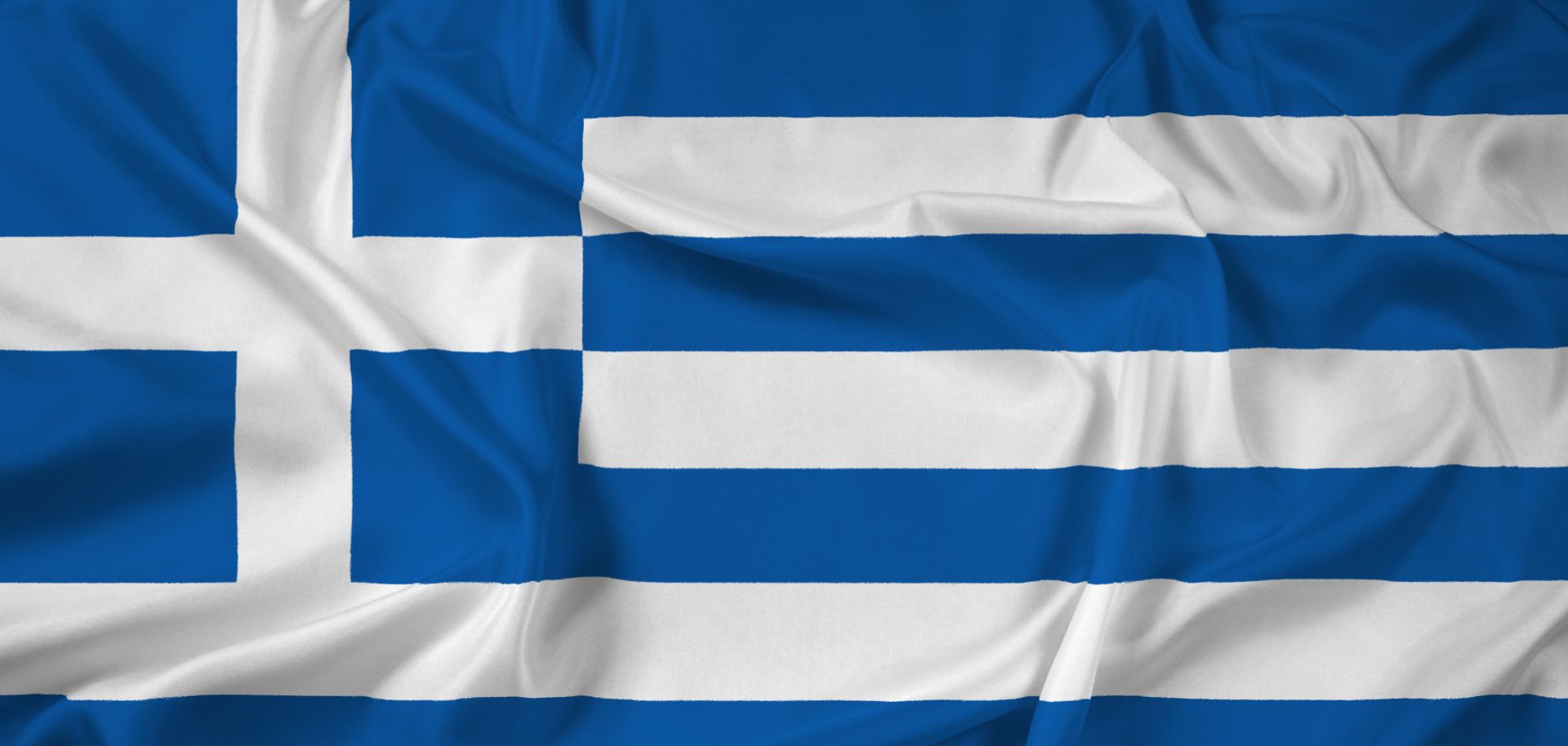 The national flag of Greece.