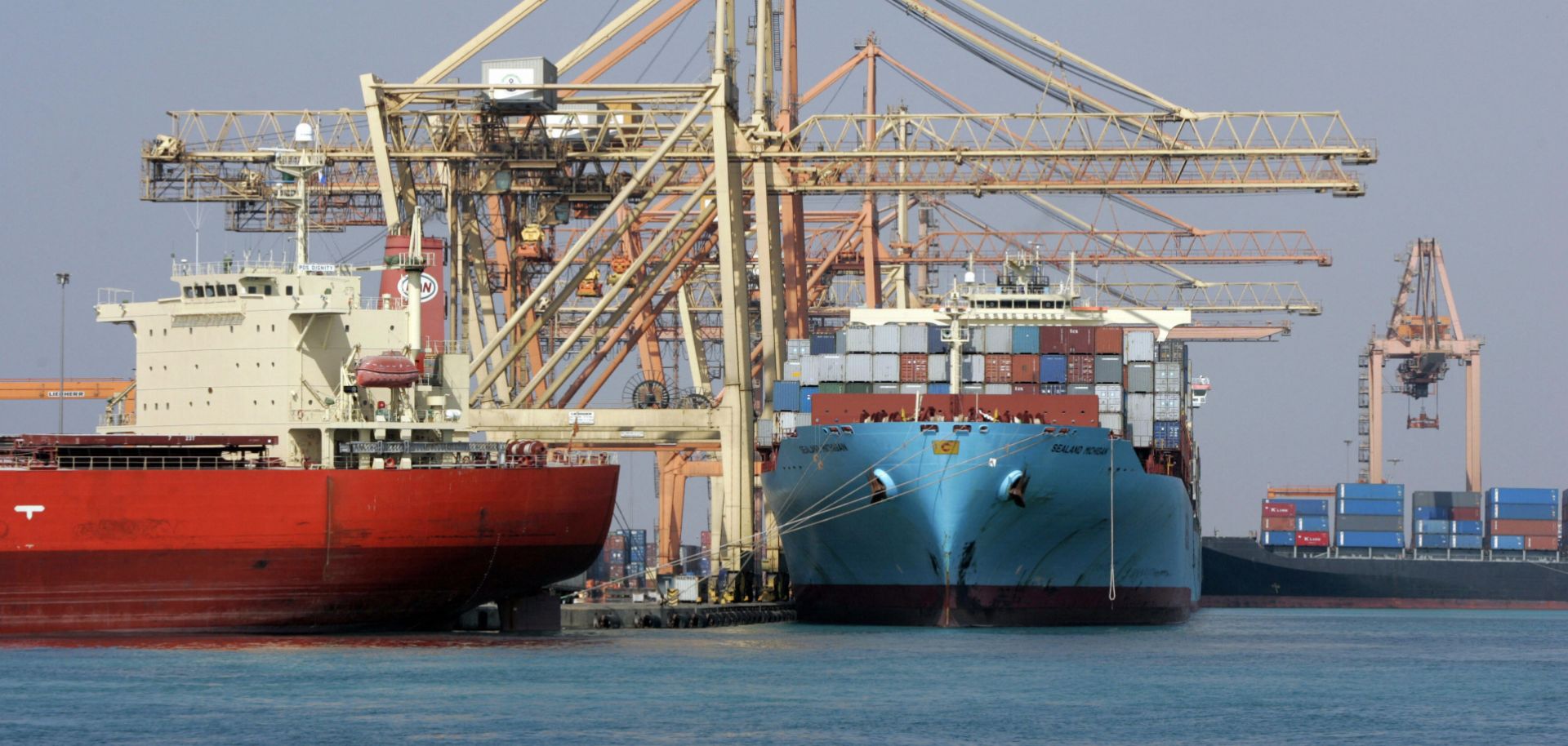 Containerships in Saudi Arabia's Jeddah Islamic Port on Dec. 13, 2007.
