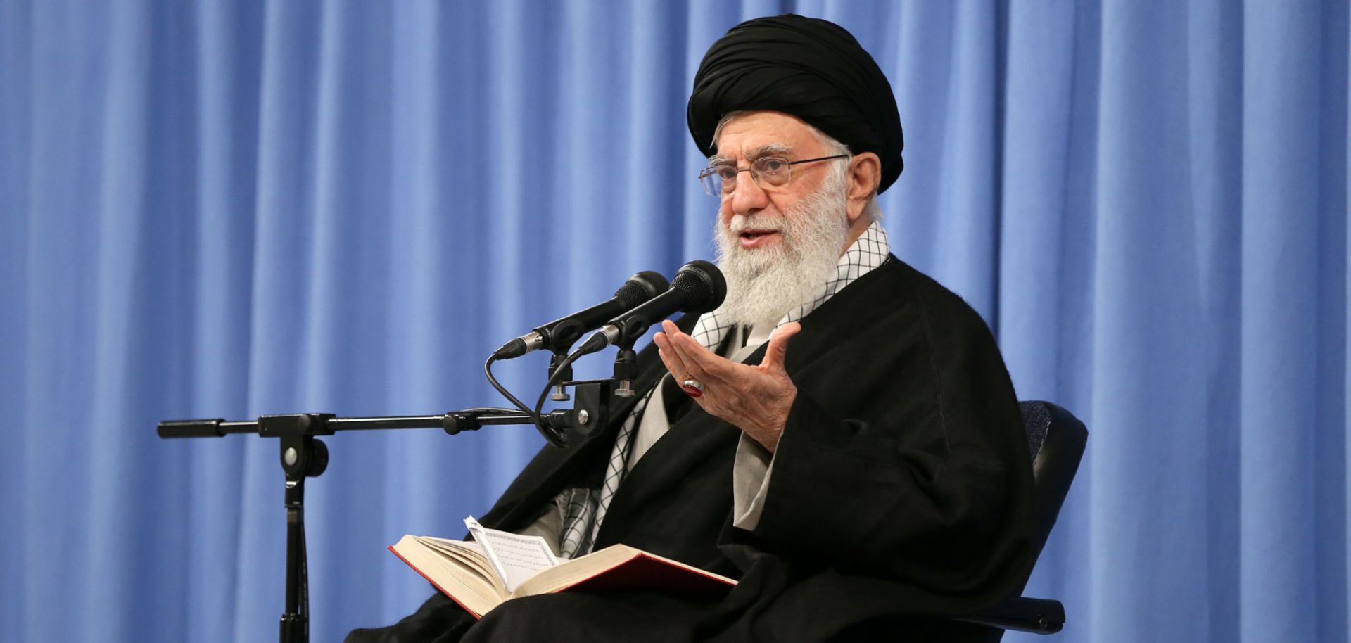 Iranian Supreme Leader Ayatollah Ali Khamenei speaks in Tehran on Feb. 23, 2020.