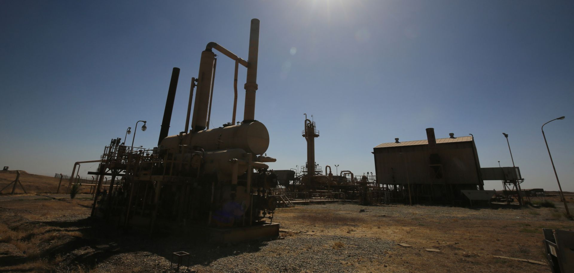 An October 2017 image from an Iraqi oil field west of Kirkuk.