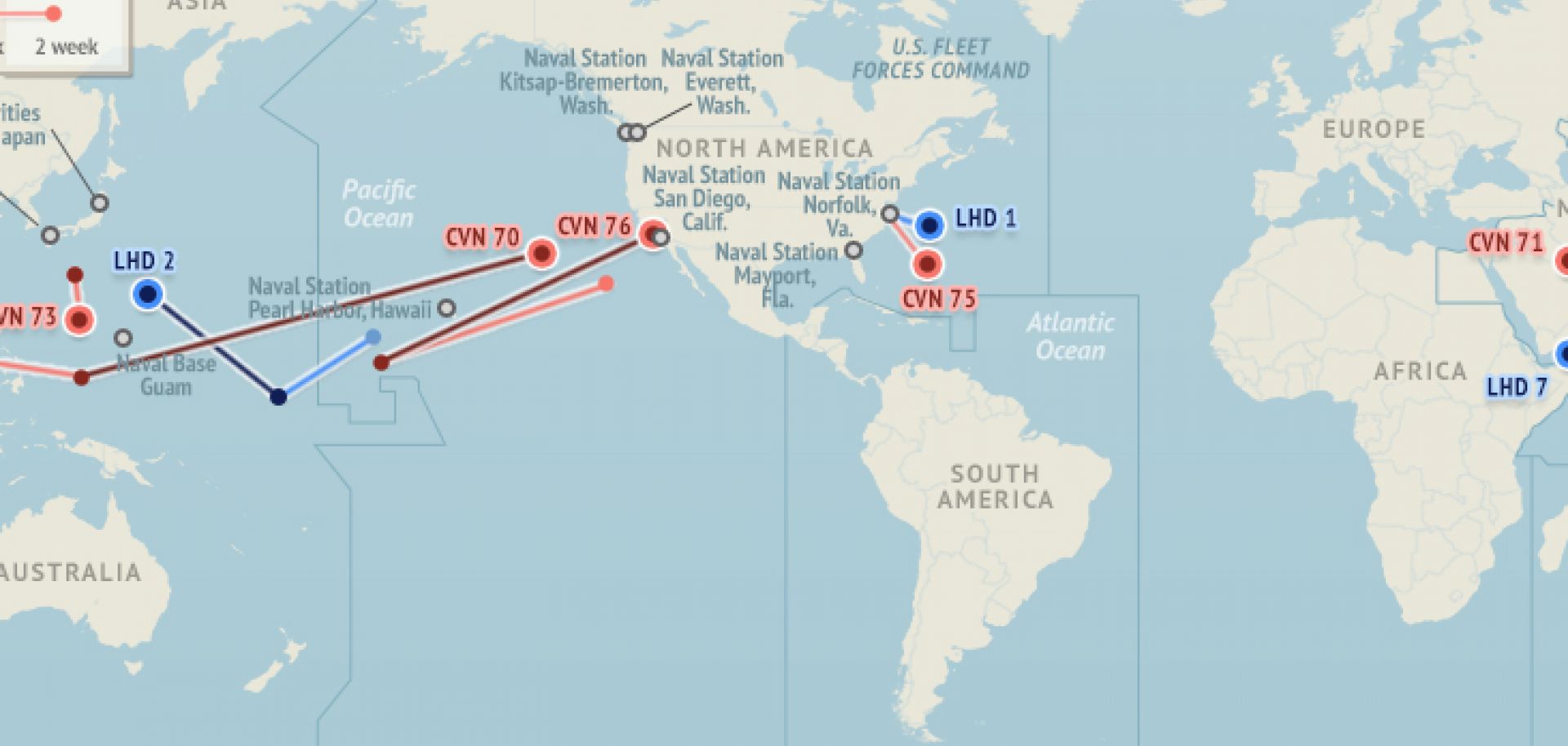 U.S. Naval Update Map: June 4, 2015 (Display)