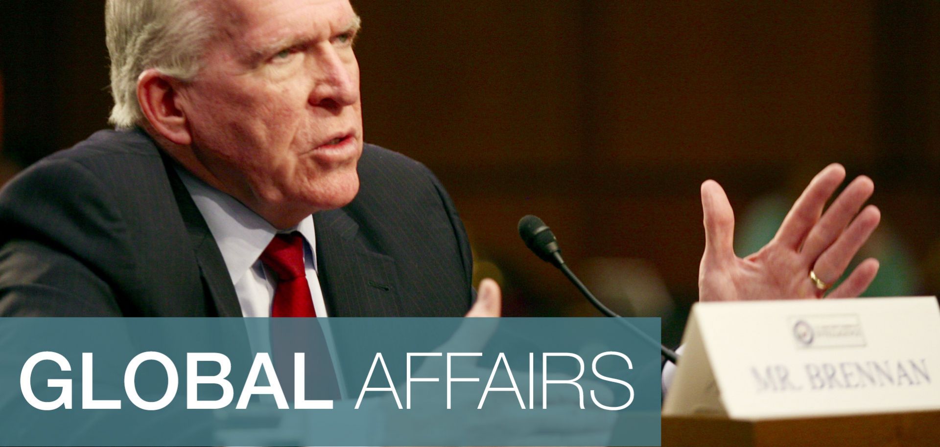 CIA Director John Brennan testifies during a Senate committee hearing on national security.s