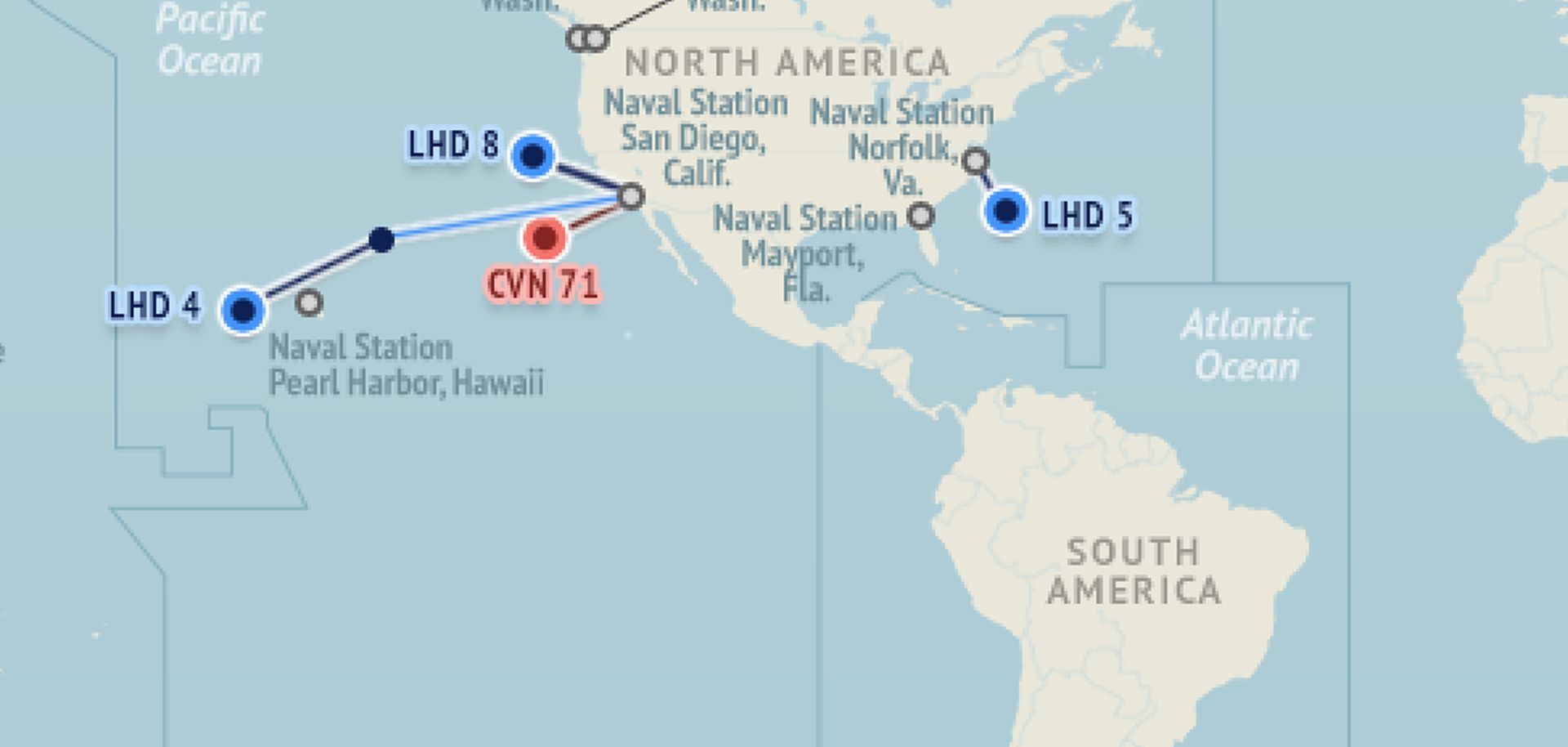 U.S. Naval Update Map: Feb. 25, 2016