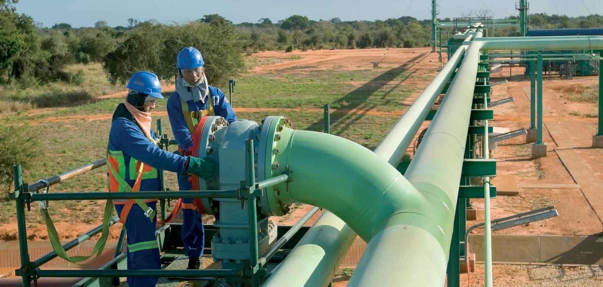 Sasol's natural gas pipeline in Mozambique. 