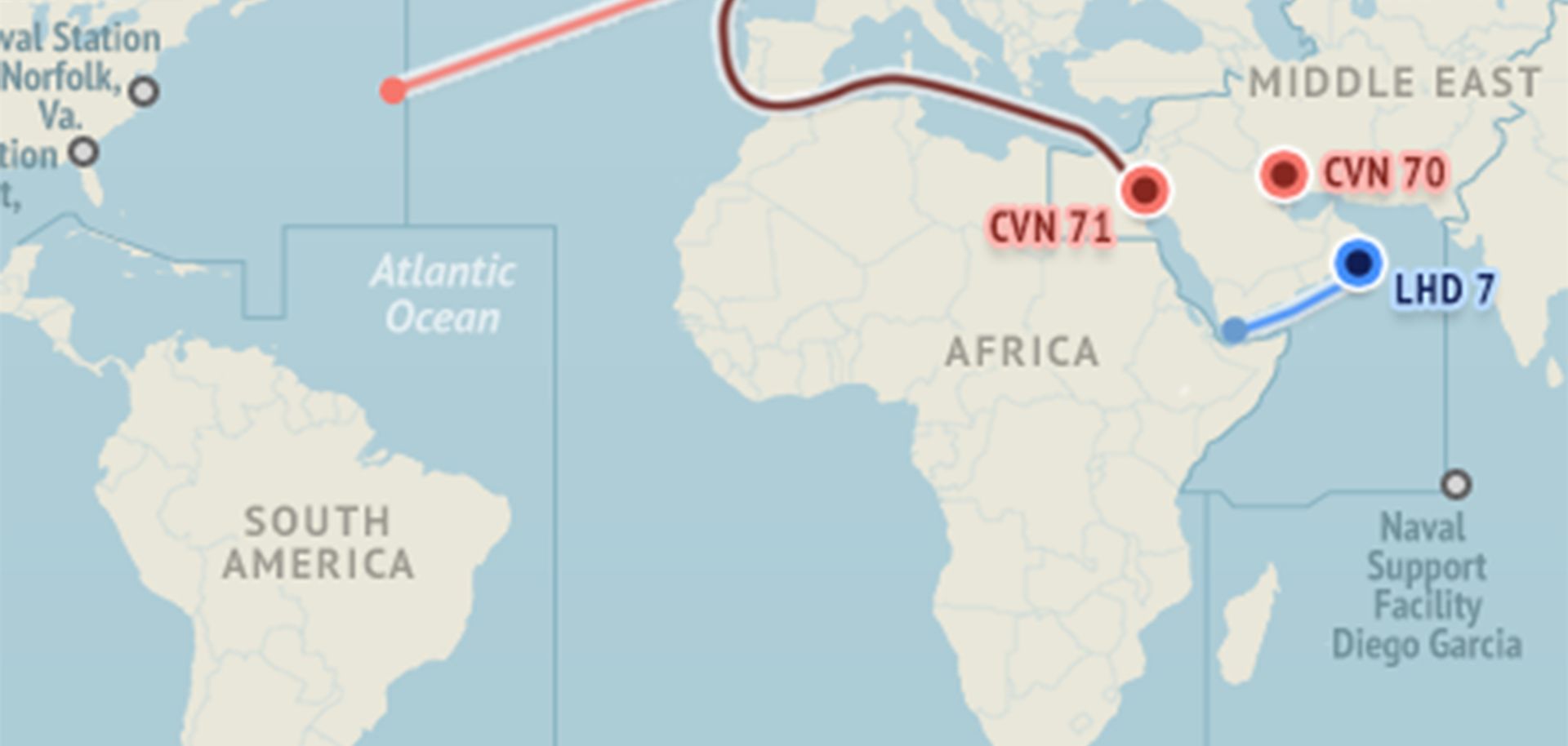 U.S. Naval Update Map: April 2, 2015