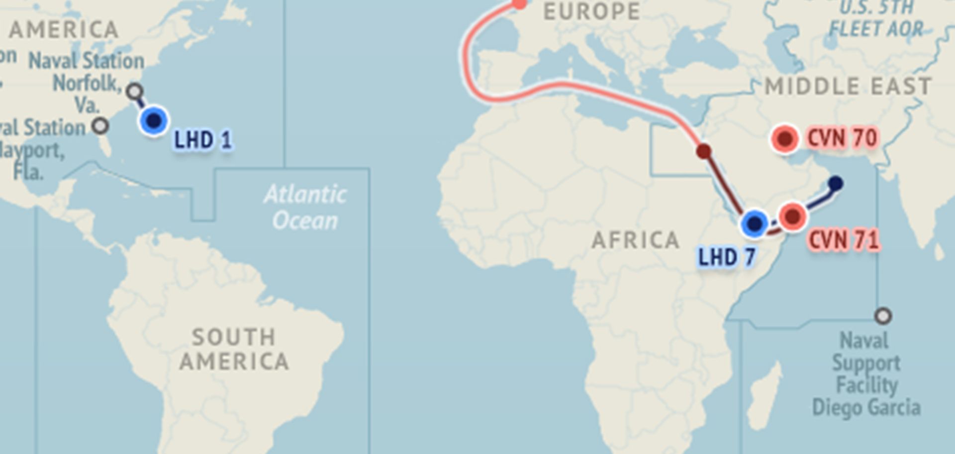 U.S. Naval Update Map: April 9, 2015 (Display)