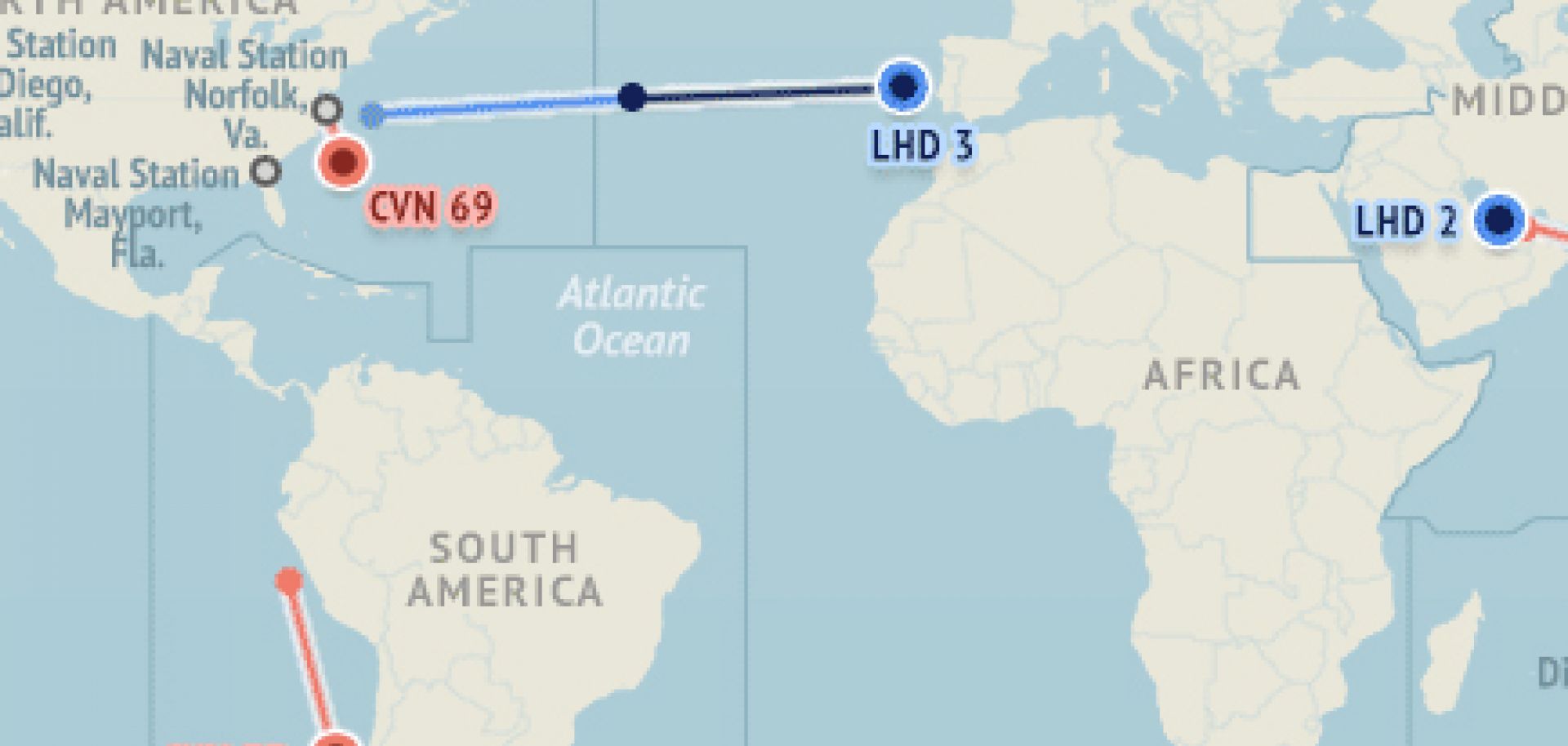 U.S. Naval Update Map: Oct. 22, 2015 DISPLAY